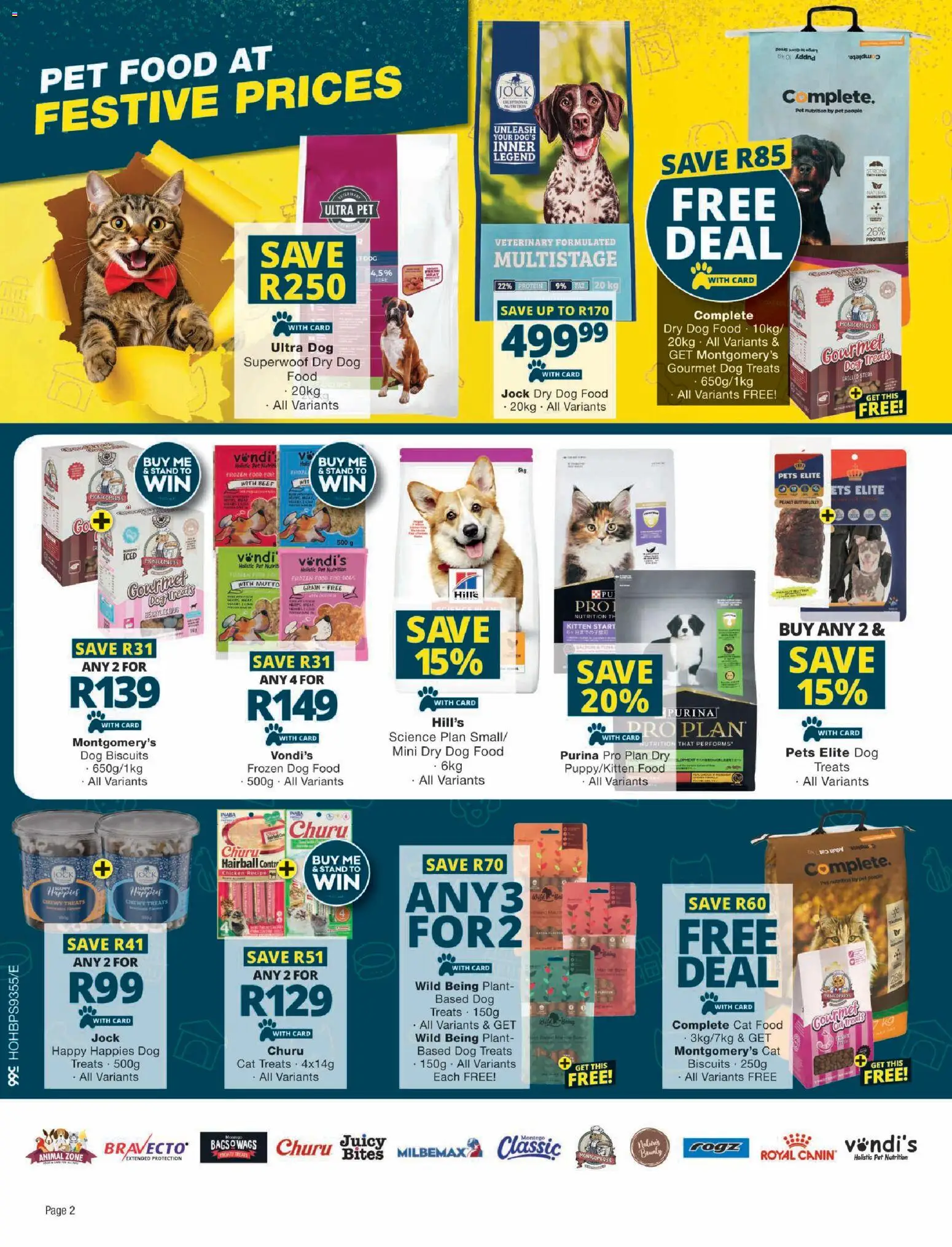 New Checkers catalogue – valid from 08.12.2025 | Page: 2 | Products: Detergente líquido, Biscuits, Chicken, Dog biscuits