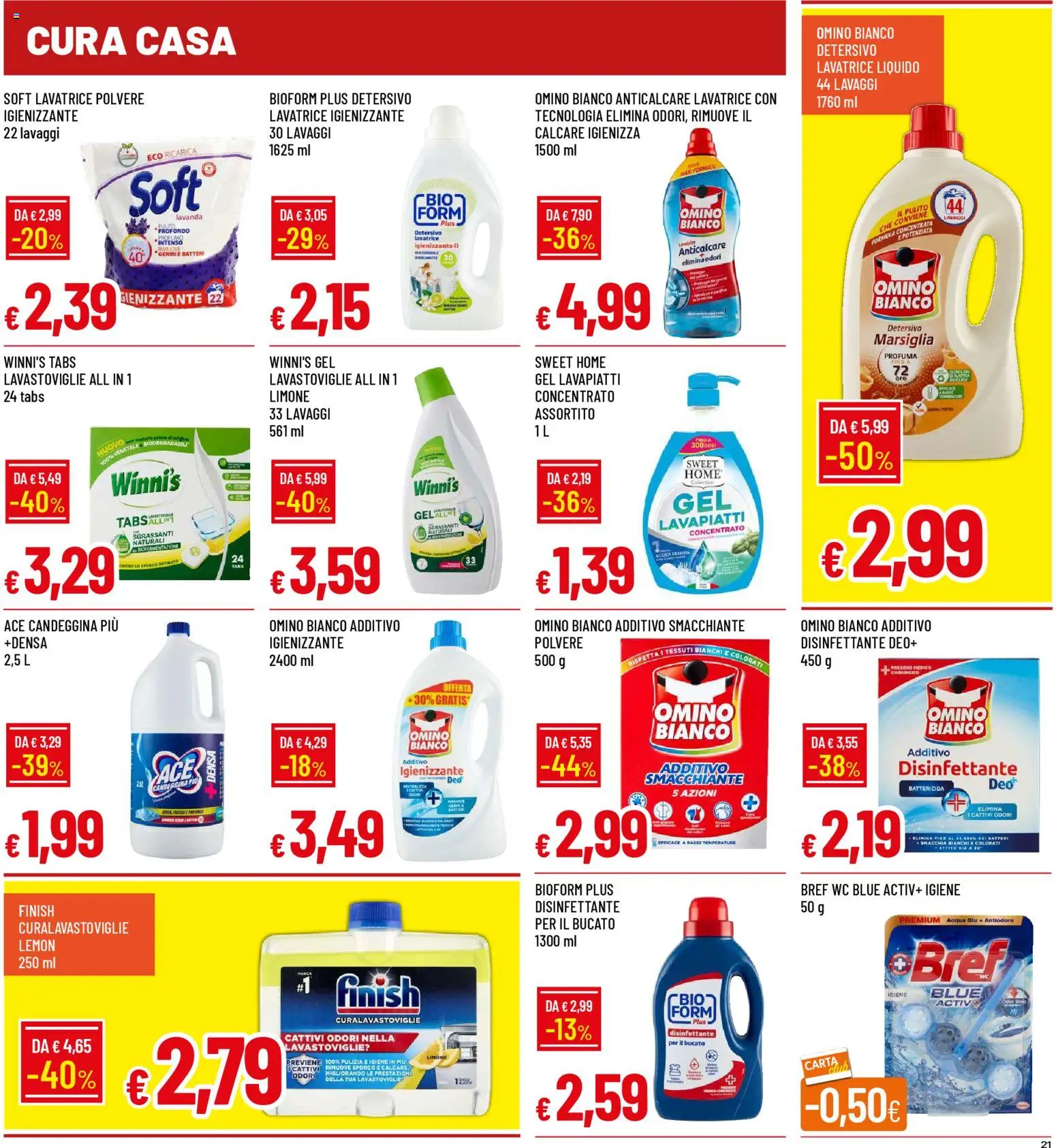 Volantino Galassia del 09.04.2026 | Pagina: 21 | Prodotti: Candeggina, Anticalcare, Limone, Lavastoviglie