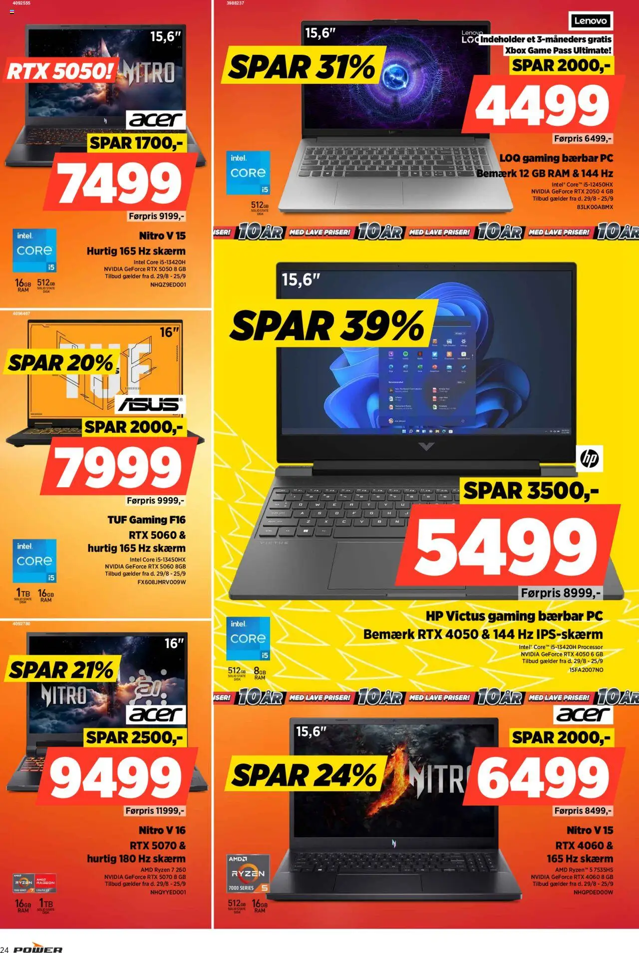 Power tilbudsavis – gyldig fra 12.09.2025 | Side: 24 | Produkter: Processor, RAM, Skærm, Xbox