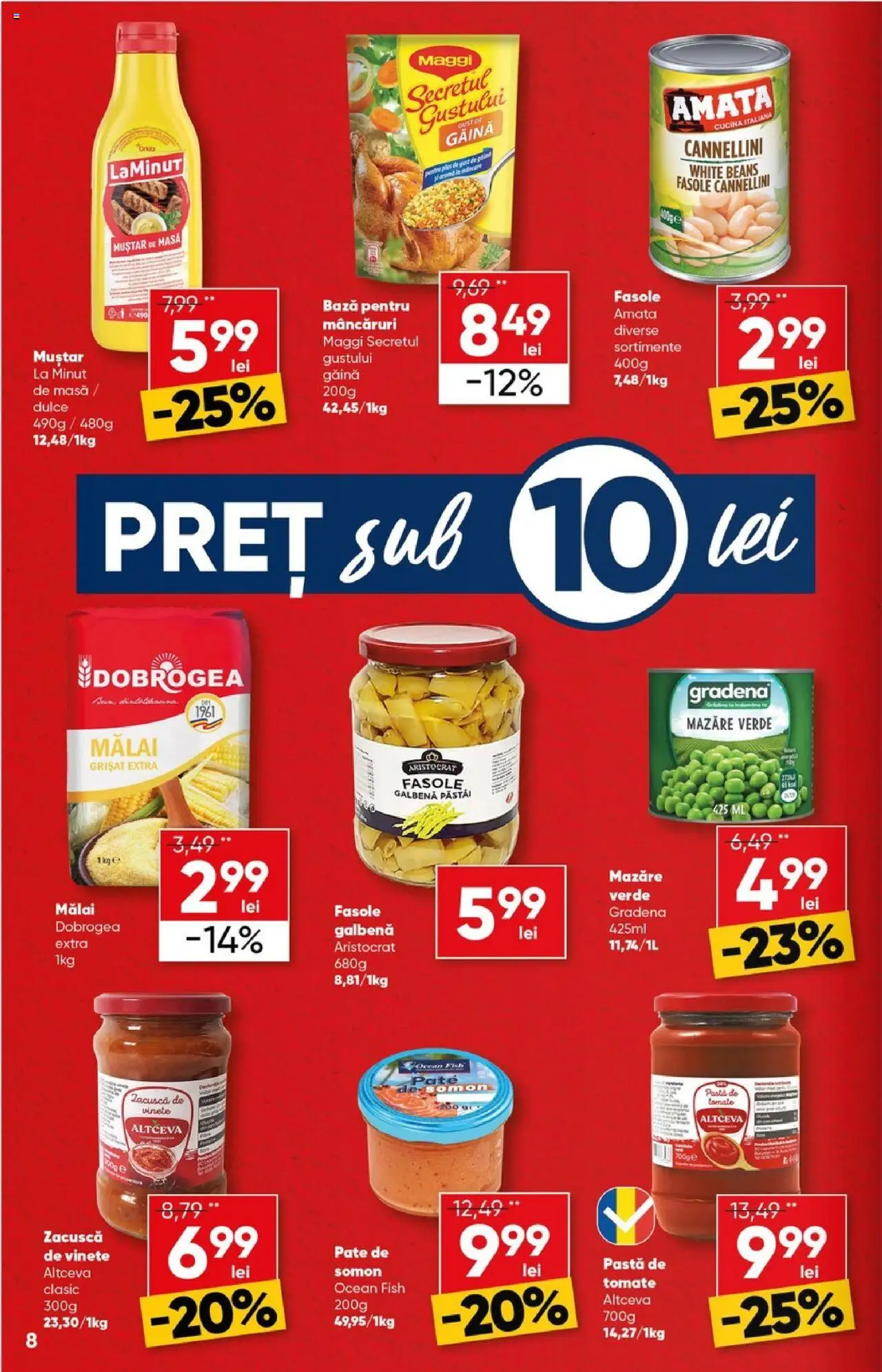 Catalog Profi Super – valabil de la 23.07.2025 | Pagină: 8 | Produse: Masă, Pate, Mălai, Zacuscă