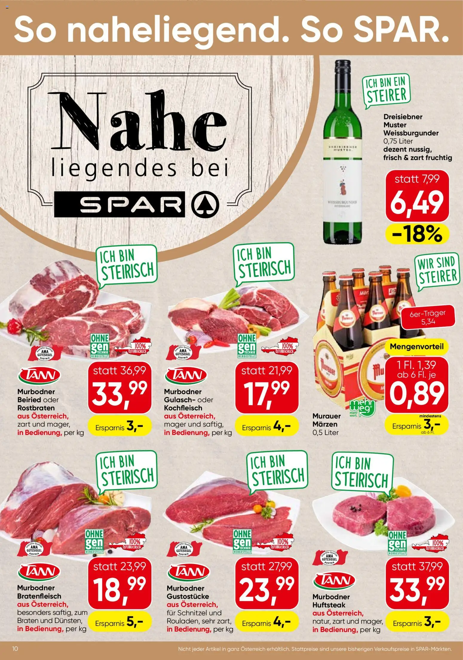 Spar Flugblatt - Steiermark gültig ab 09.04.2026 | Seite: 10