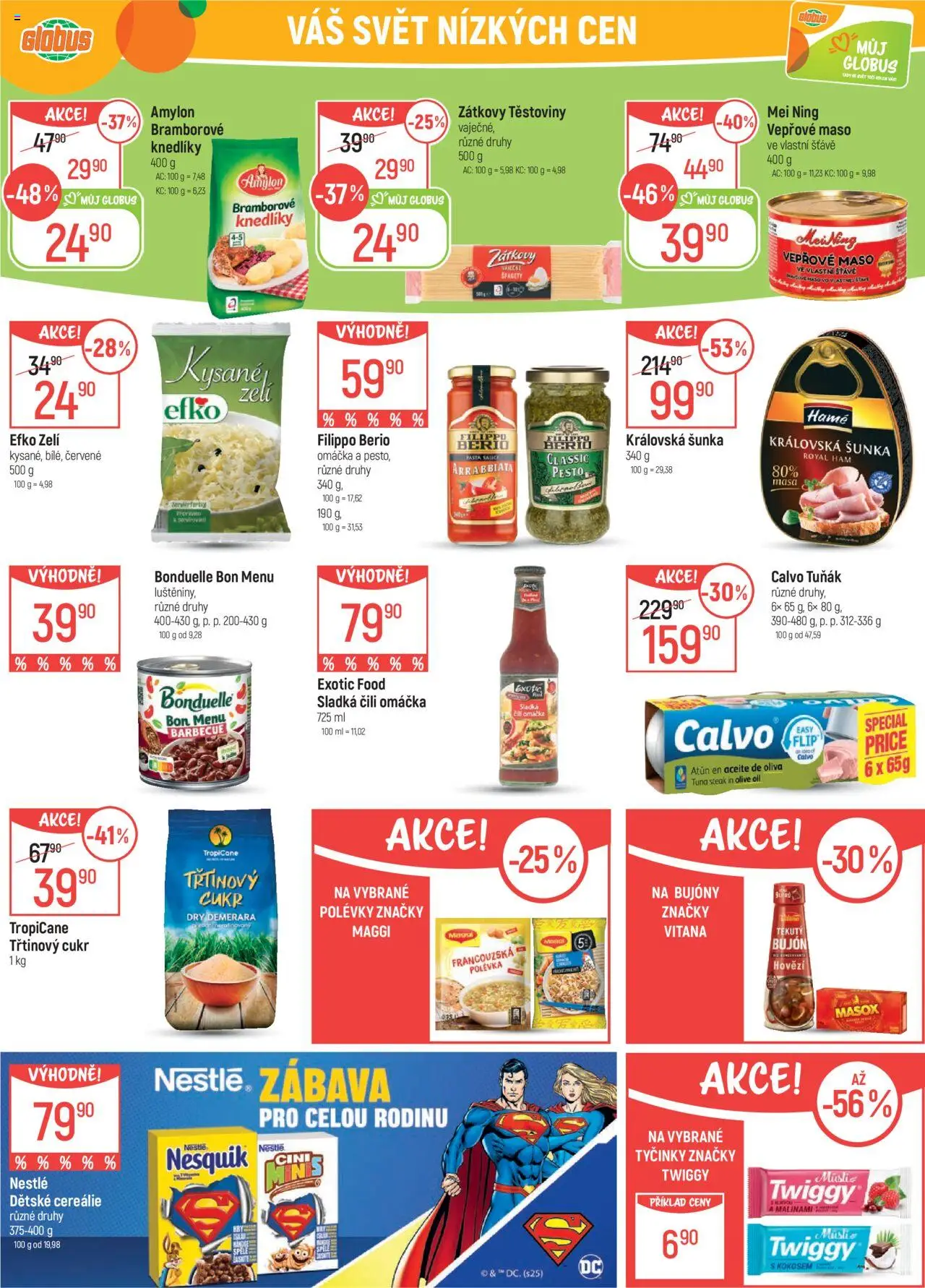 Globus leták - Praha Černý Most od 10.09.2025 | Strana: 17 | Produkty: Hovězí, Vepřové maso ve vlastní šťávě, Špagety, Pesto