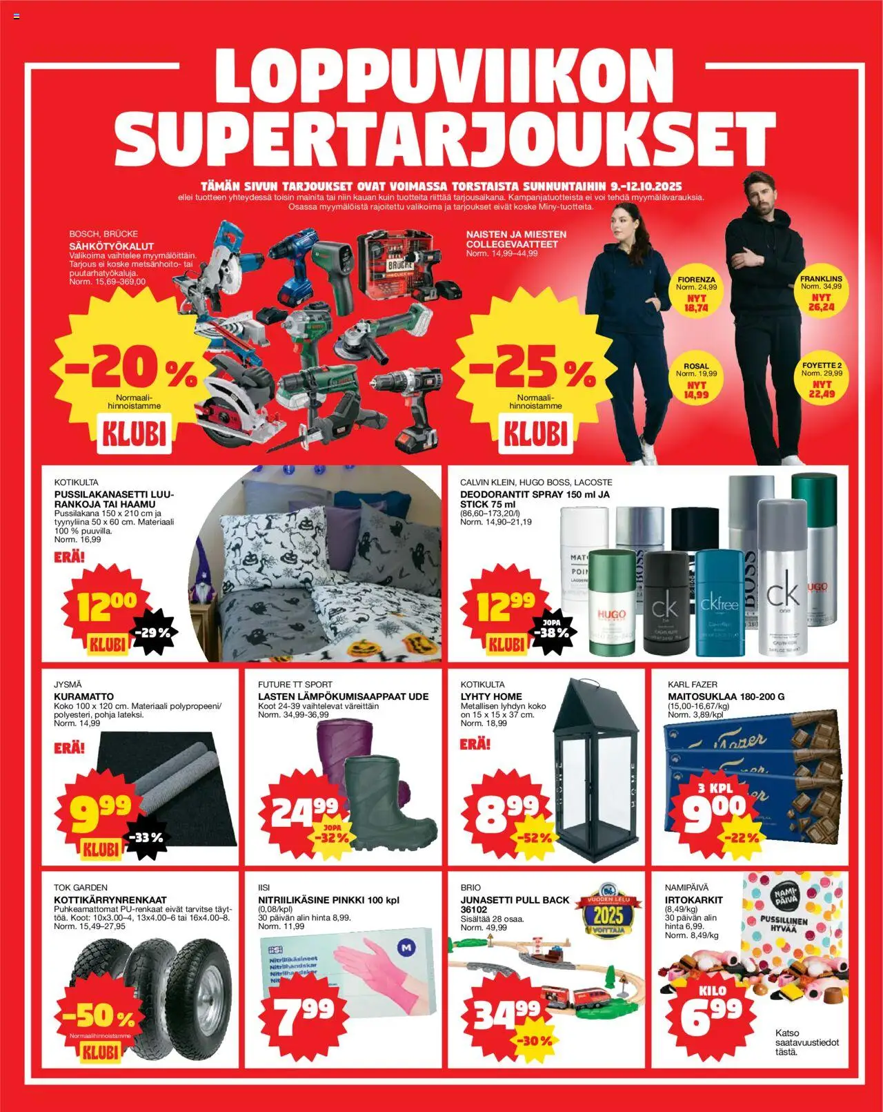 Tokmanni tarjoukset – voimassa 06.10.2025 alkaen | Sivu: 16 | Tuotteet: Pussilakanasetti, Irtokarkit, Lyhty, Tyynyliina