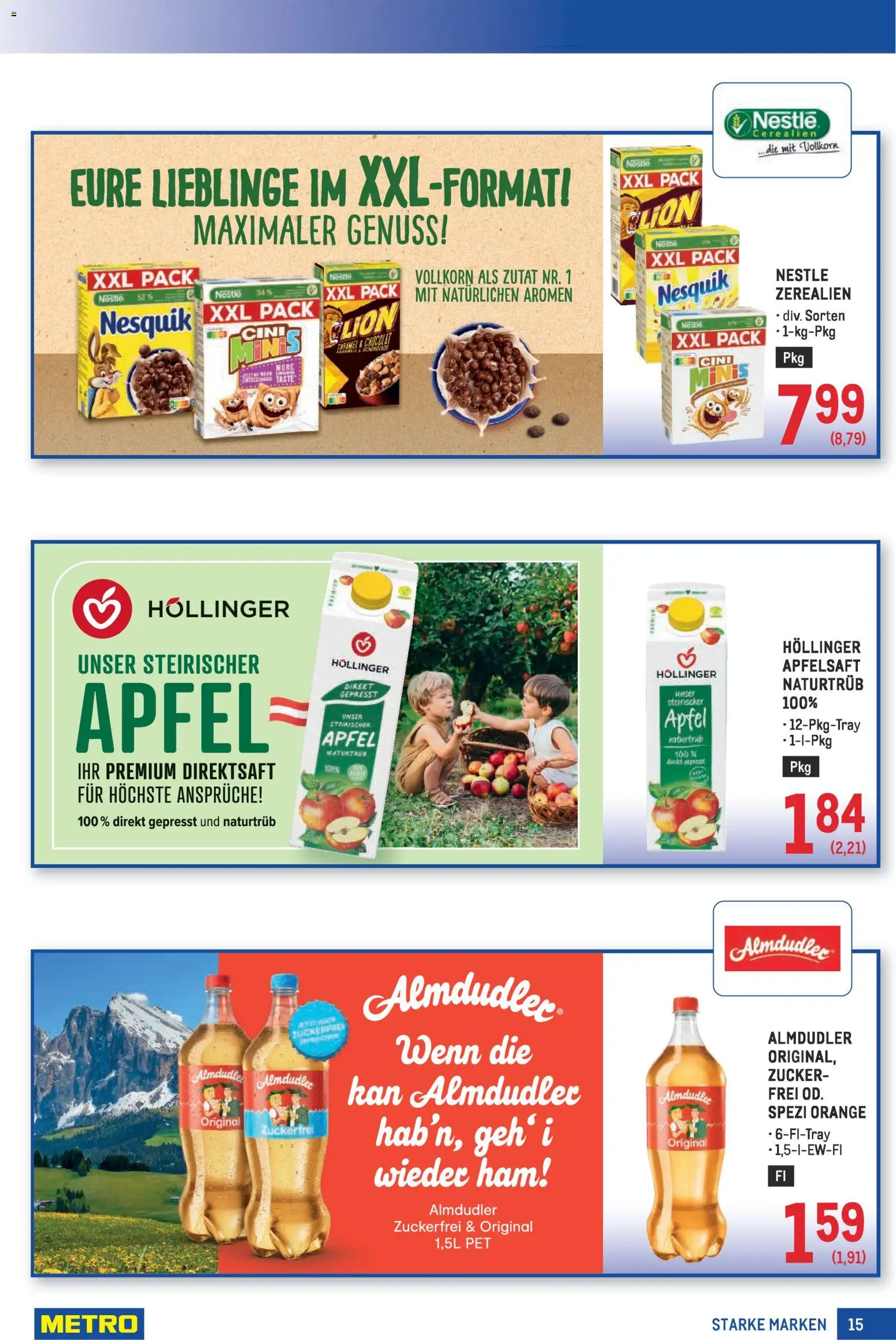 Metro angebote Starke Marken gültig ab 02.04.2026 | Seite: 15 | Produkte: Zucker, Planche de surf, Äpfel