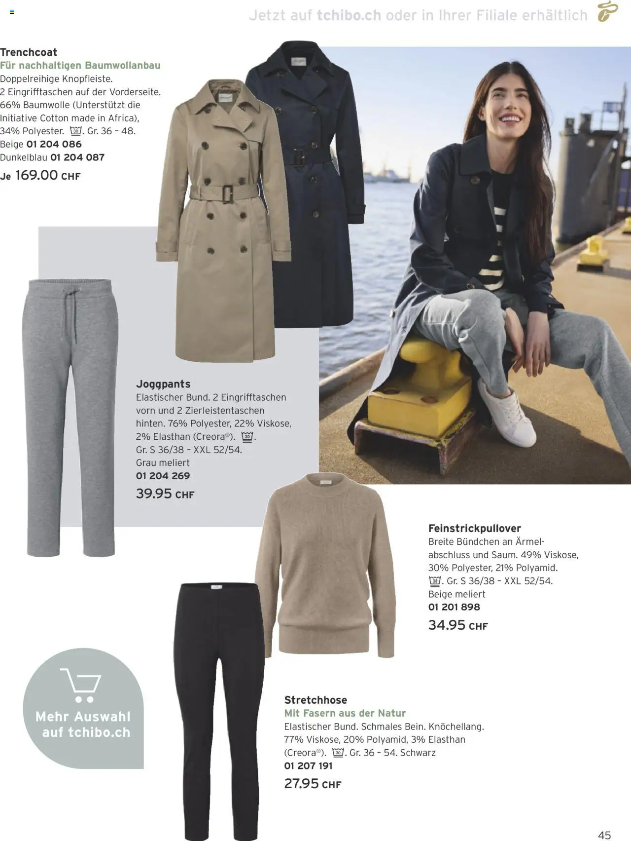 Tchibo Aktionen ab 01.08.2025 | Seite: 45 | Produkte: Trenchcoat