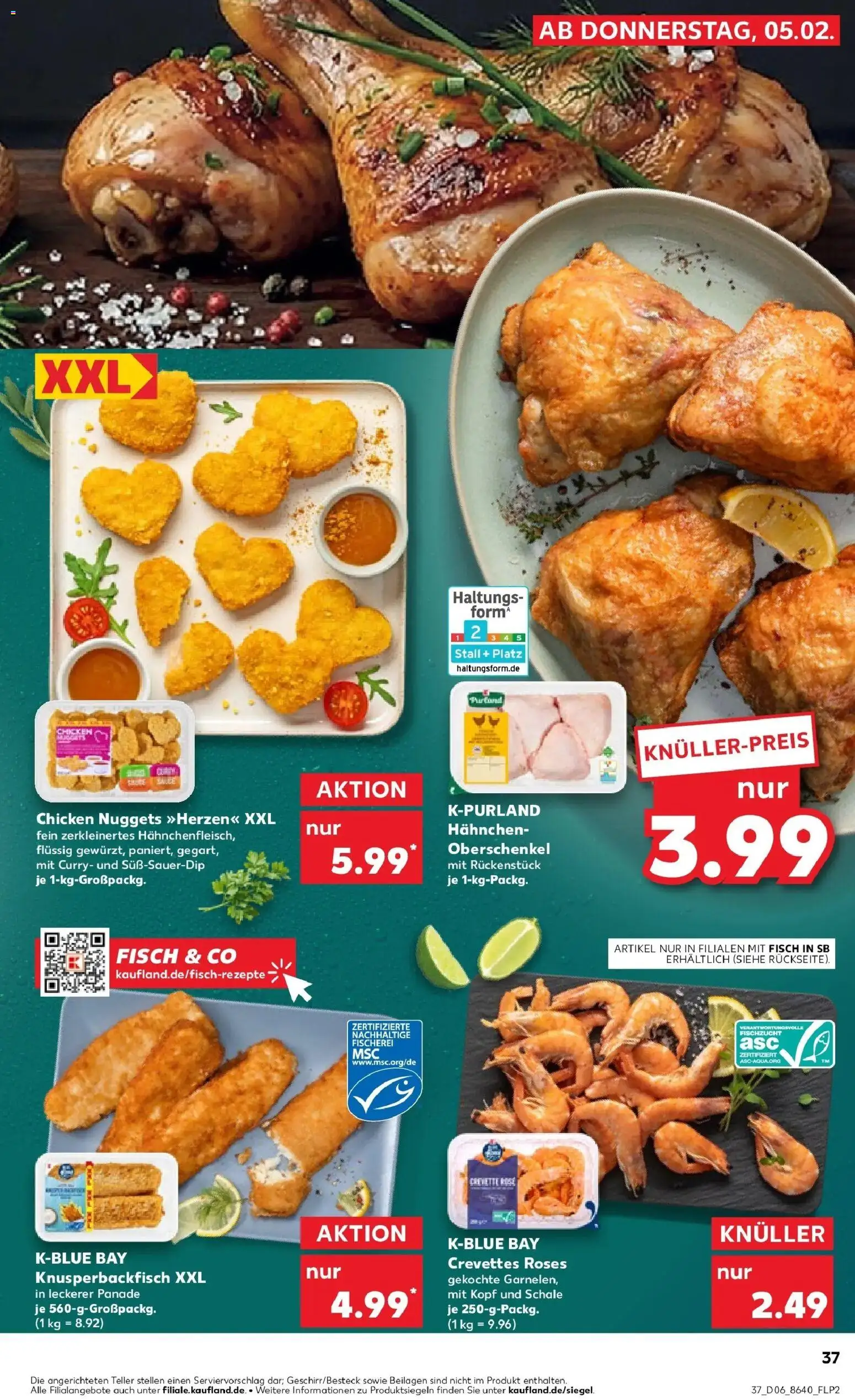 Kaufland prospekt Kamen	 – gültig ab 09.02.2026 | Seite: 37 | Produkte: Hahnchen, Fisch
