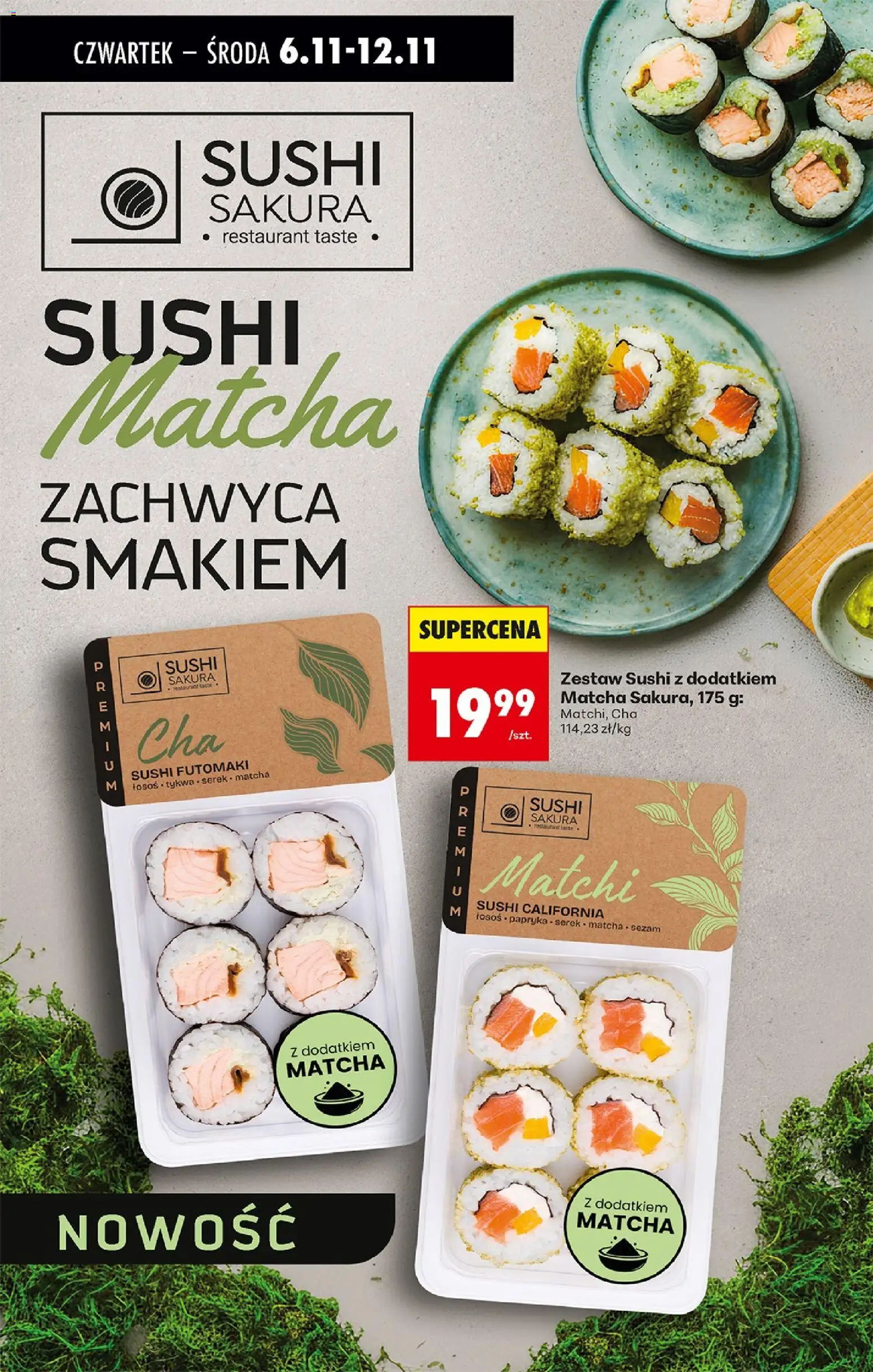 Biedronka gazetka - Oferta w tym tygodniu od 06.11.2025 | Strona: 36 | Produkty: Łosoś, Sushi, Zestaw sushi, Sezam