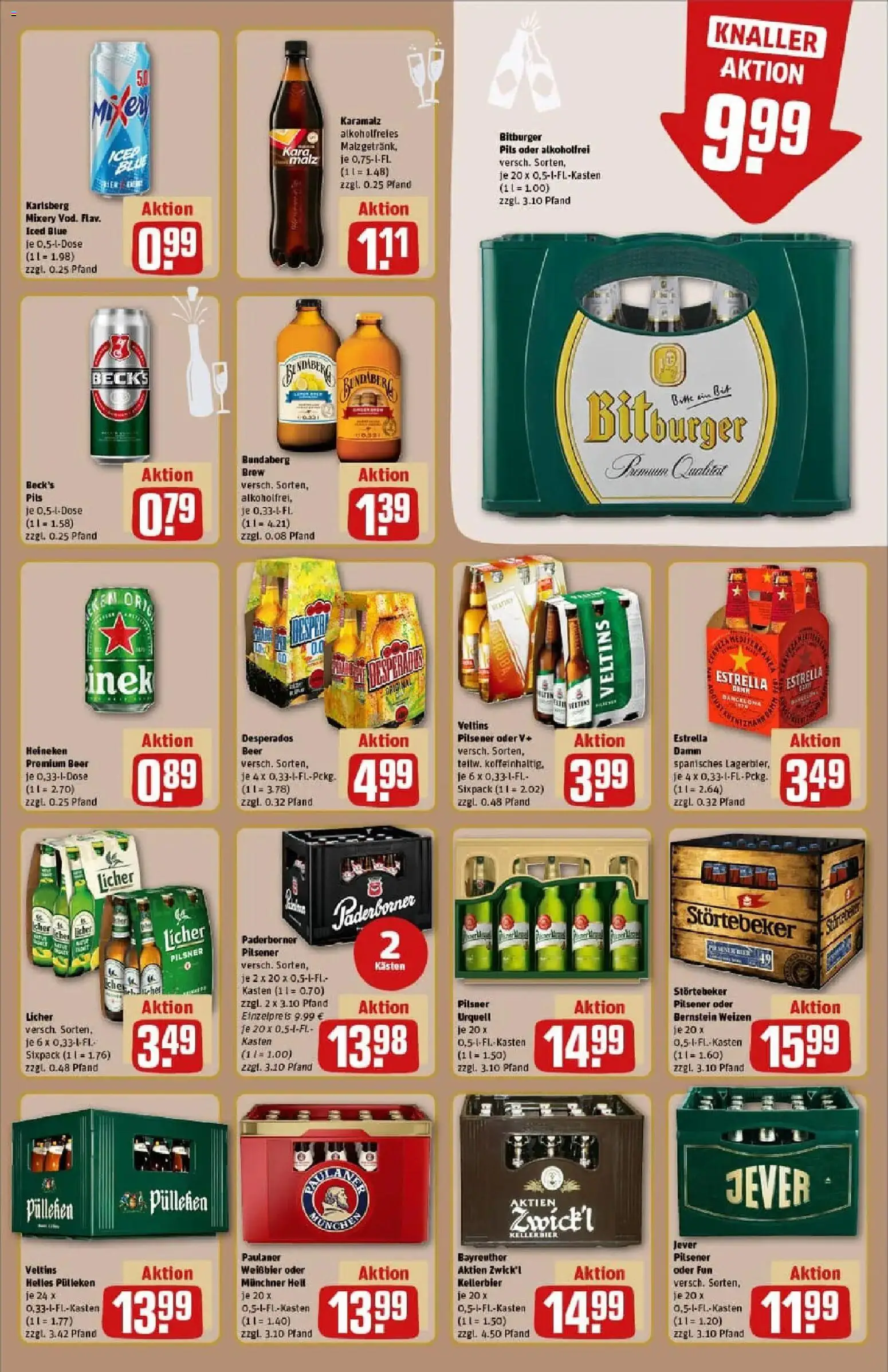 Rewe prospekt Habichtswald/Ehlen	 – gültig ab 22.12.2025 | Seite: 15 | Produkte: Weißbier, Heineken, Jever, Desperados