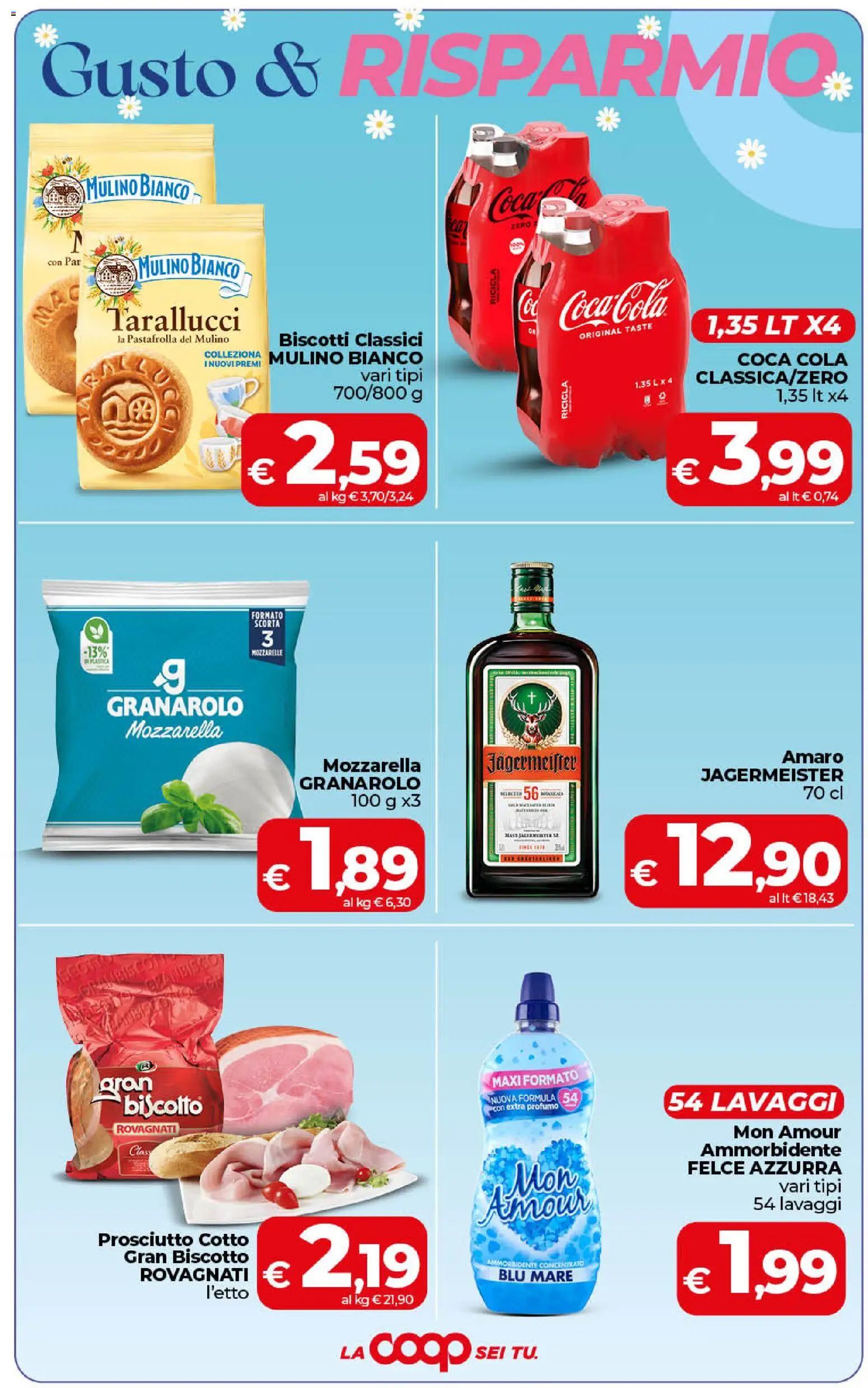 Volantino COOP del 17.04.2026 | Pagina: 3 | Prodotti: Prosciutto Cotto, Biscotti, Prosciutto, Coca Cola