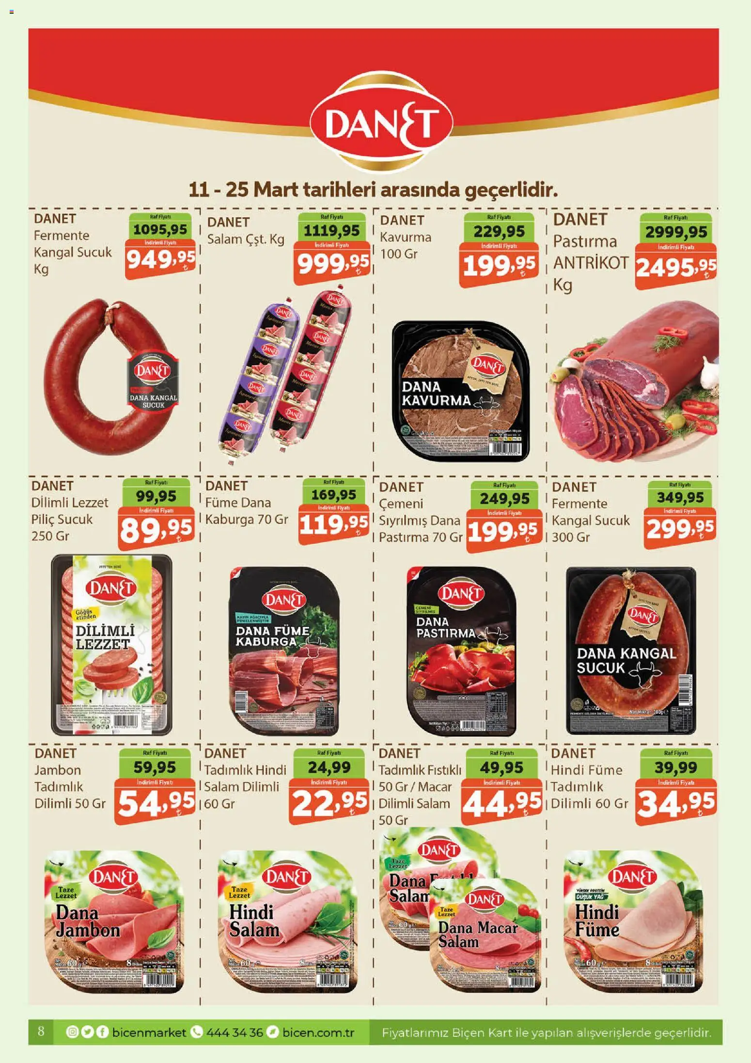 Biçen Market Katalog - 11.03.2026 tarihinden itibaren geçerlidir | Sayfa: 8