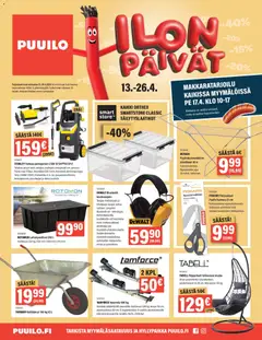 Puuilo-mainoslehti voimassa 13.04.2026 alkaen