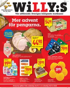 Willys - erbjudanden - Förhandsvisning av reklamblad från butik Willys aktuell från 24.11.2025