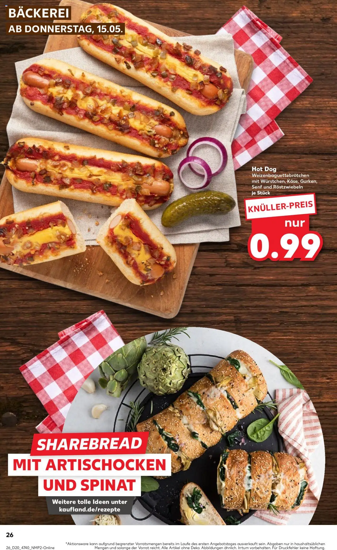 Kaufland - Hannover, Bornumer Straße 141 - gültig ab dem 15.05.2025 | Seite: 26 | Produkte: Bäckerei