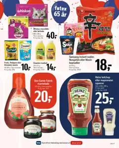 Føtex tilbudsavis – gyldig fra 19.09.2025 | Side: 56 | Produkter: Ketchup, Kopnudler, Remoulade, Marmelade