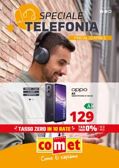 Anteprima del volantino Comet volantino Telefonia valido a partire dal 10.04.2026