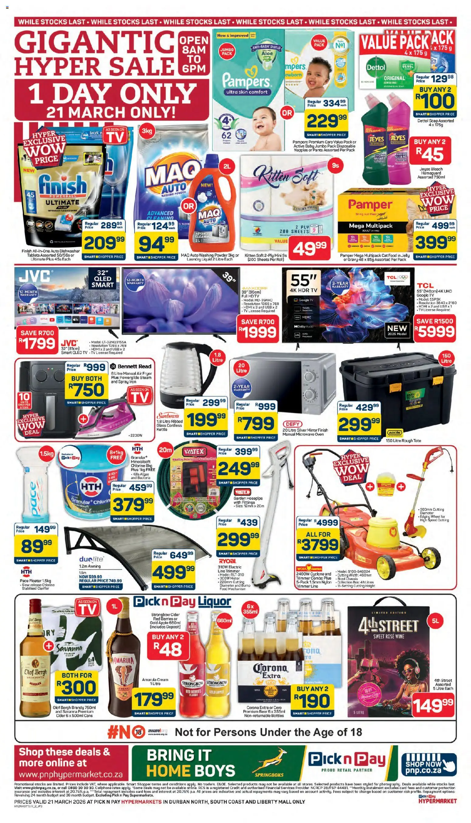 New Pick n Pay catalogue – valid from 21.03.2026 | Page: 2 | Products: Fryer, Box, Mirror, Gravy