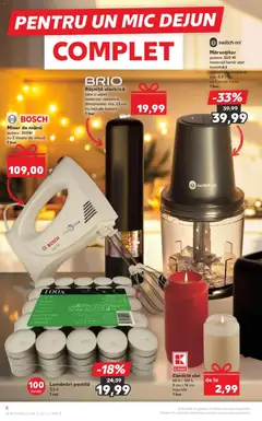 Ofertele Kaufland valabile de la 10.12.2025 | Pagină: 8 | Produse: Mixer, Ulei, Sare, Piper