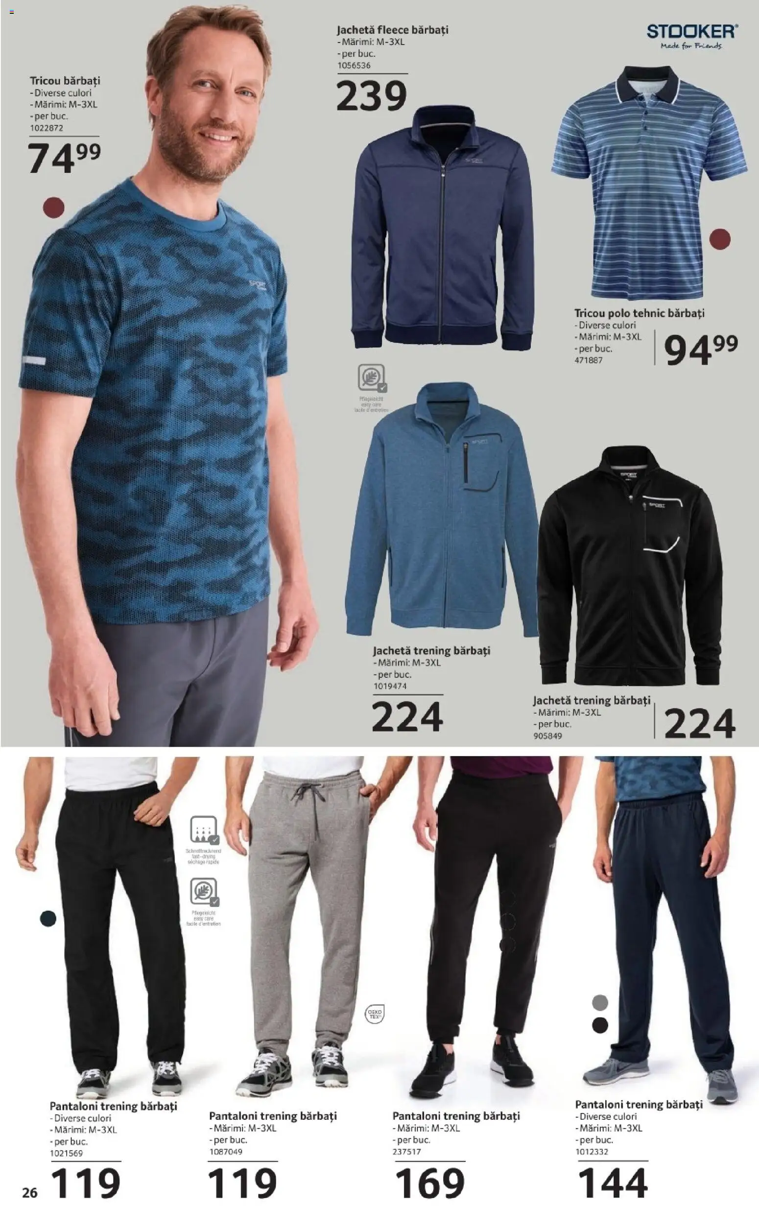 Noul catalog Selgros – valabil de la 14.11.2025 | Pagină: 26 | Produse: Trening, Deri ve Tüy Bakımı, Tricou, Pantaloni
