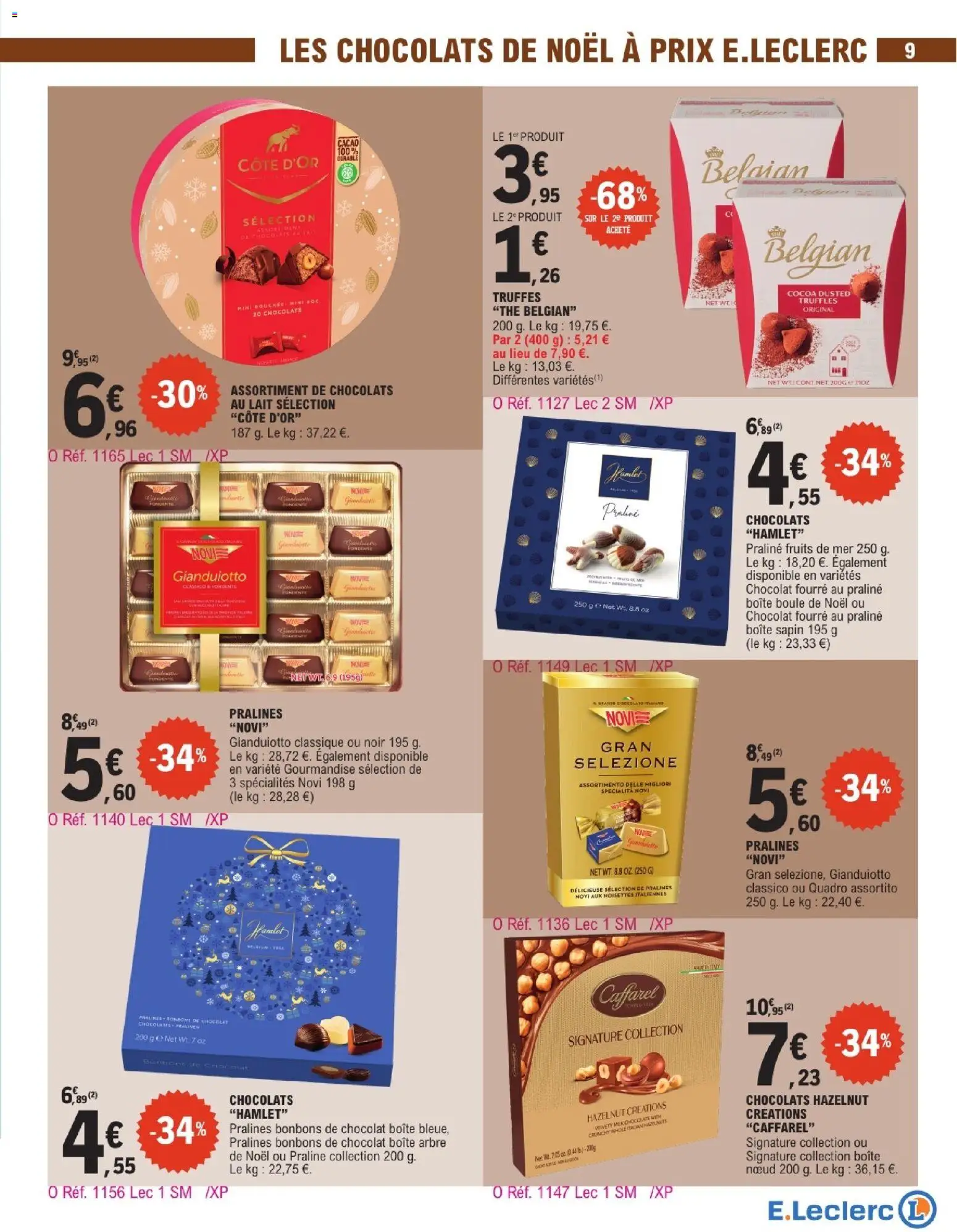 {H1} | Page: 9 | Produits: Chocolats de noël, Noisettes, Thé, Bonbons