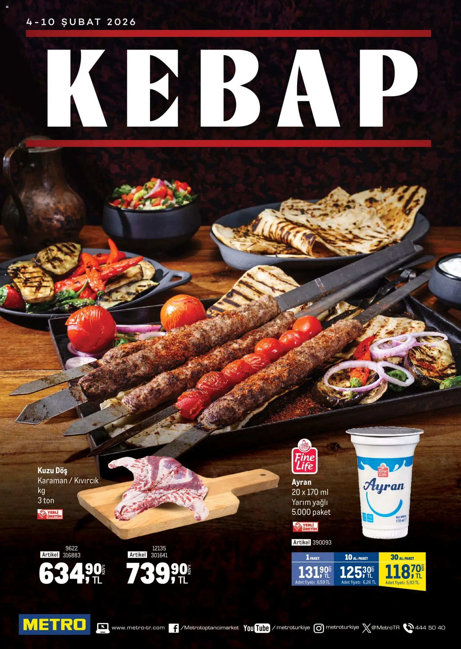 Metro - Kebap Restoranları - 04.02.2026 tarihinden itibaren geçerlidir | Sayfa: 1