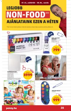 PENNY akciós ujság - amely érvényes a következő dátumtól: 31.07.2025 | Oldal: 32 | Termékek: Festővászon, Olaj