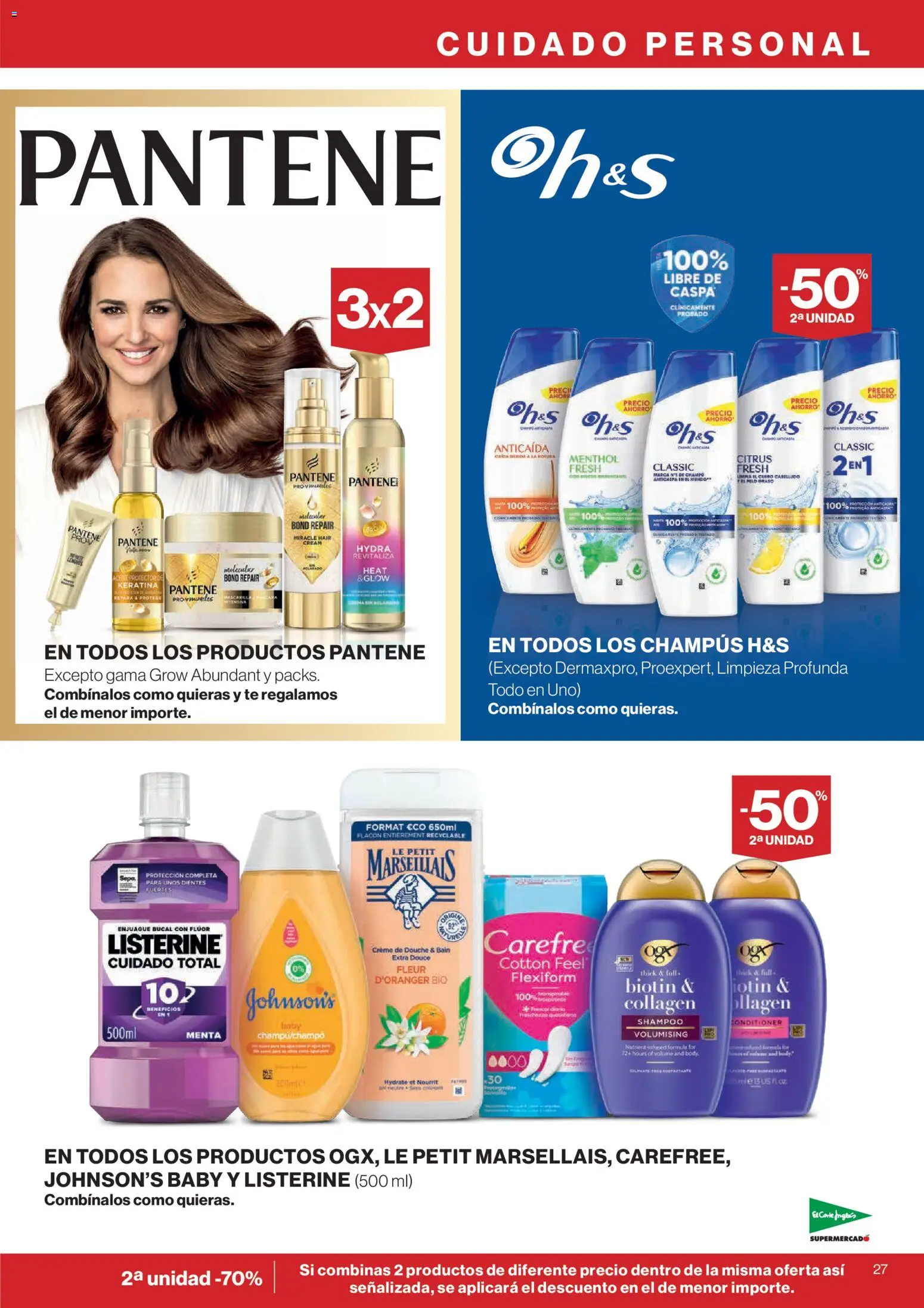 El Corte Inglés ofertas │ válido desde el 29.01.2026 | Página: 27 | Productos: Enjuague bucal, Aceite, Té