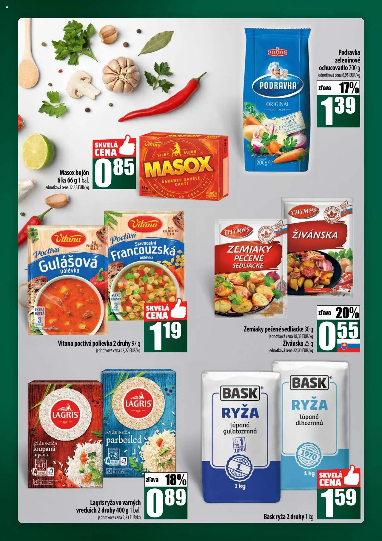 Nové COOP Jednota akcie – leták je platný od 02.10.2025 | Strana: 32 | Produkty: Bujón, Masox, Ryža, Zemiaky