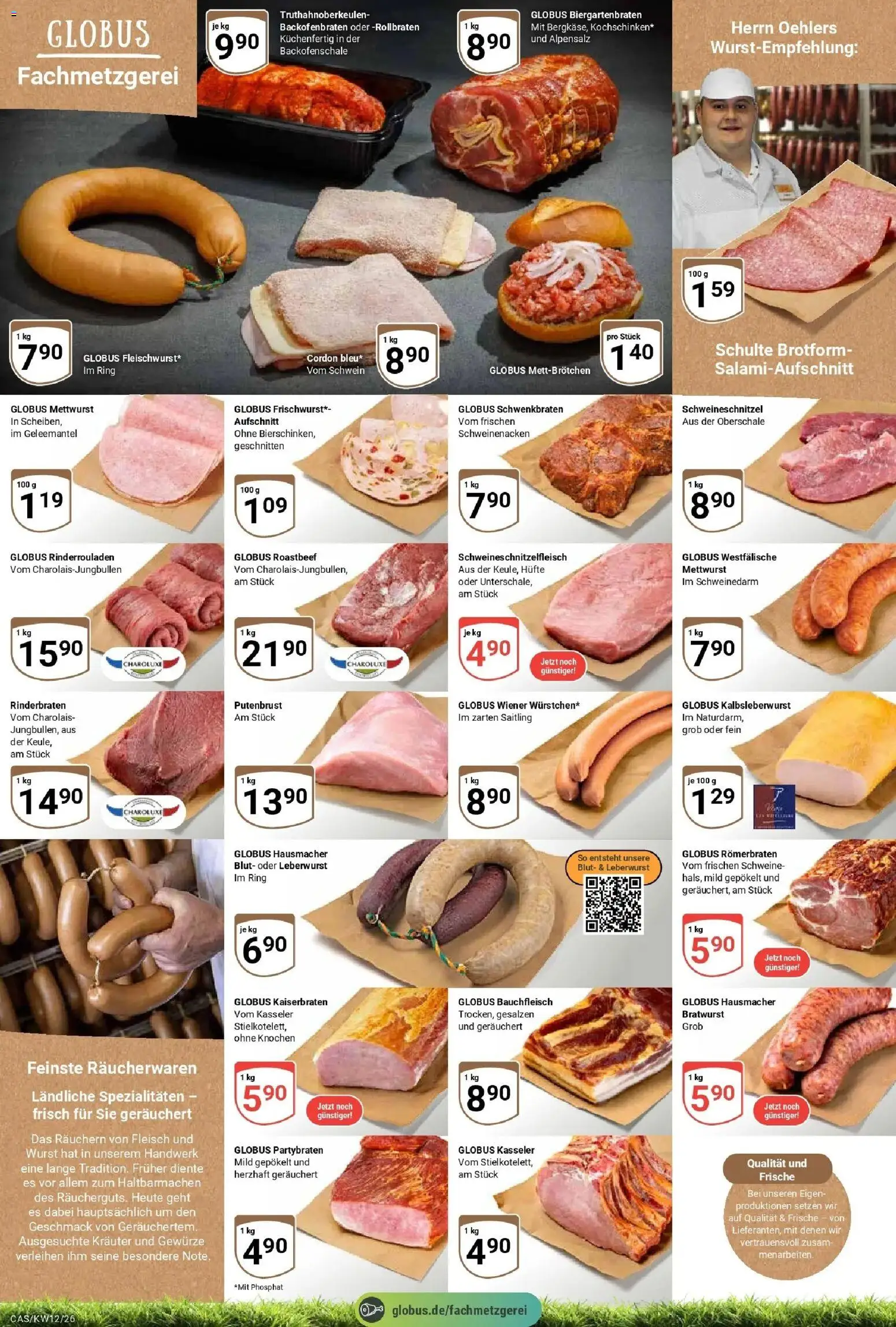 Globus prospekt Castrop-Rauxel	 – gültig ab 15.03.2026 | Seite: 8 | Produkte: Rinderbraten, Schweinenacken, Roastbeef, Fleisch