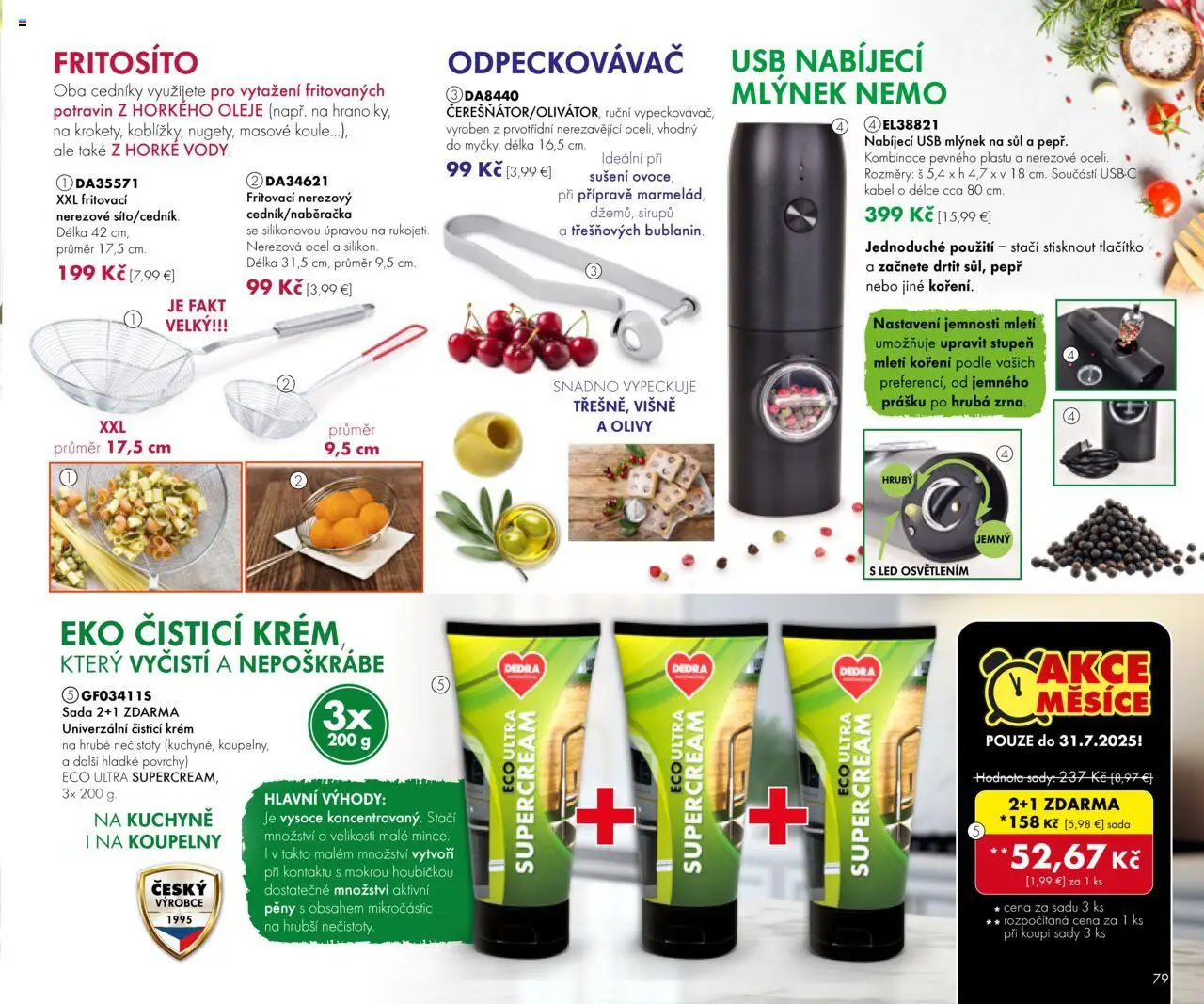 Dedra Katalog 7 2025 │ platný od 20.06.2025 | Strana: 79 | Produkty: Led, Krém, Višne, USB