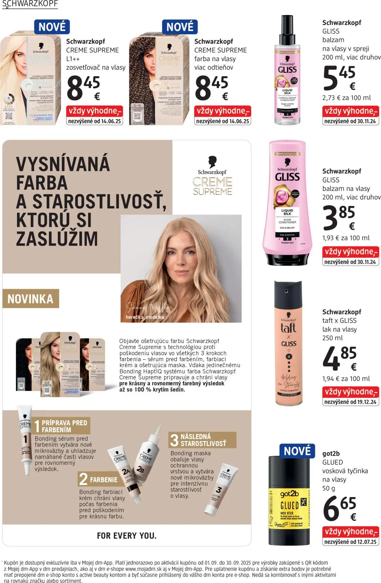 dm drogerie Journal September 2025 │ platný od 01.09.2025 | Strana: 12 | Produkty: Lak na vlasy, Farba na vlasy, Maska, Krém