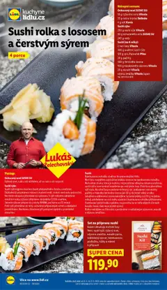 Sushi rolka s lososem a čerstvým sýrem, Sushi roll with salmon and fresh cheese od 25.09.2025 | Strana: 49