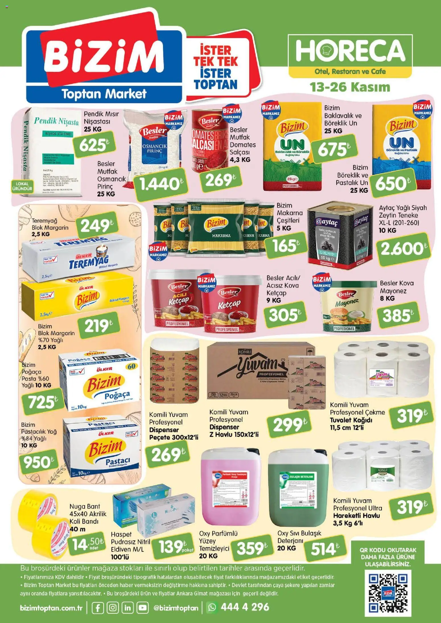 Bizim Toptan - Horeca kataloğu - 13.11.2025 tarihinden itibaren geçerlidir | Sayfa: 2 | Ürünler: Bulaşık deterjanı, Domates, Mayonez, Mısır
