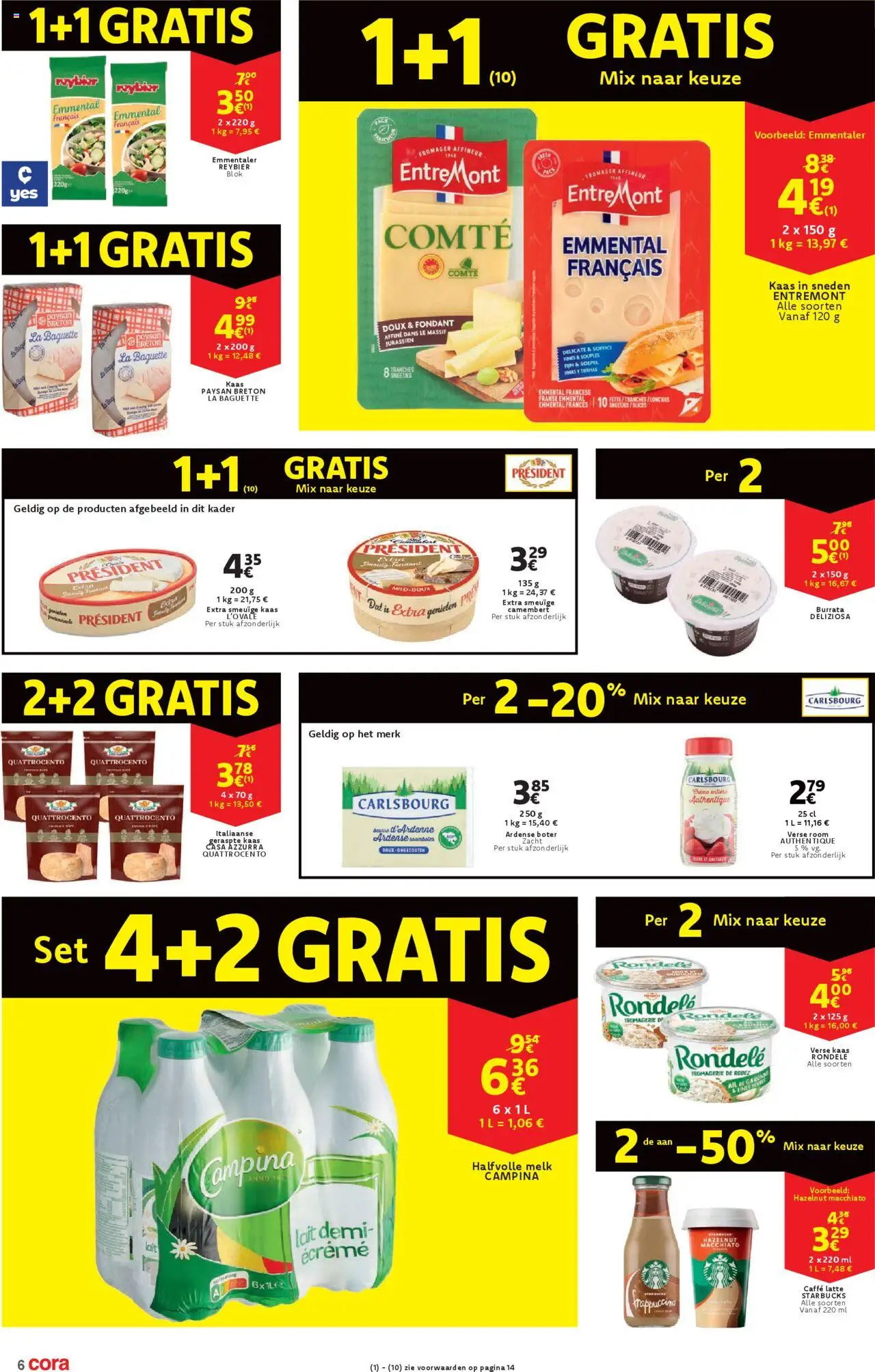  | Pagina: 6 | Producten: Baguette, Halfvolle Melk, Room, Kaas