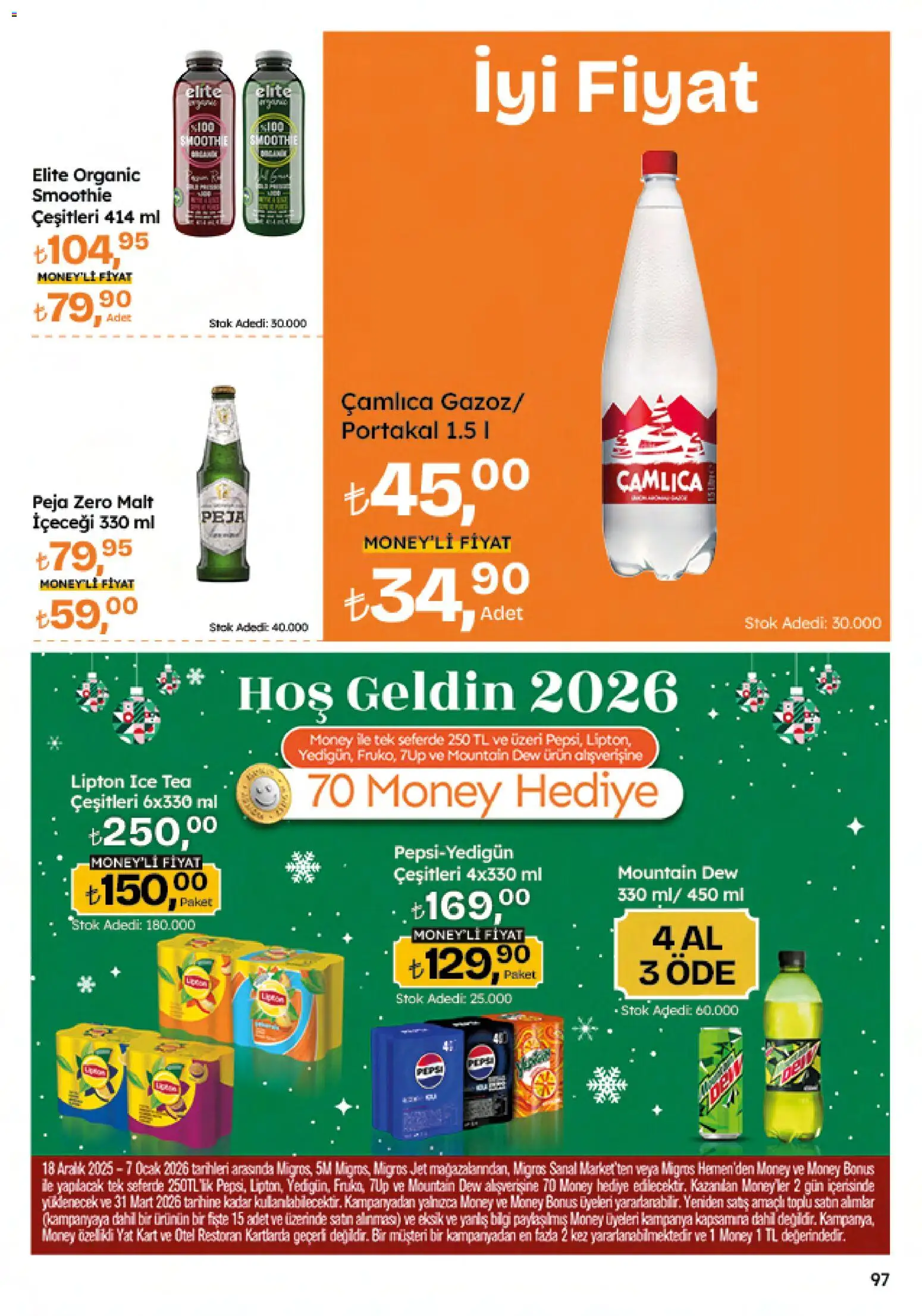 Migros Katalog - 5M Migroskop Dijital - 05.12.2025 tarihinden itibaren geçerlidir | Sayfa: 97 | Ürünler: Portakal, Ocak, Ice tea
