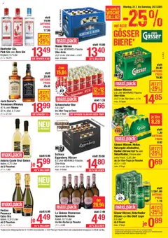 Maximarkt Flugblatt gültig ab 21.07.2025 | Seite: 11 | Produkte: Gin, Whiskey, Zitrone, Bier