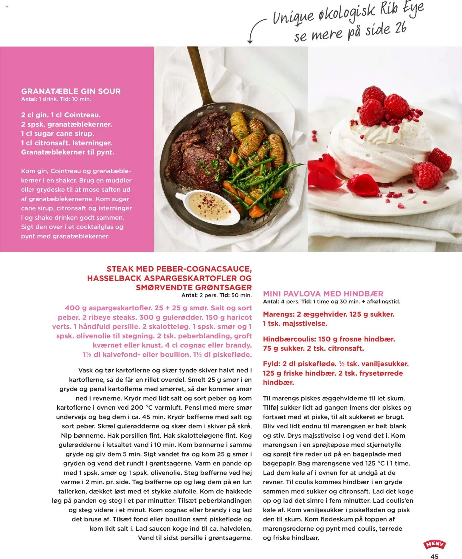 Meny tilbudsavis – gyldig fra 01.02.2026 | Side: 45 | Produkter: Smør, Gin, Løg, Sukker