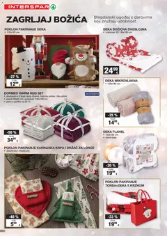 Pokloni Interspar - Pregled kataloga iz trgovine Interspar, vrijedi od 12.11.2025 | Stranica: 18 | Proizvodi: Jastuk, Krpa, Deka