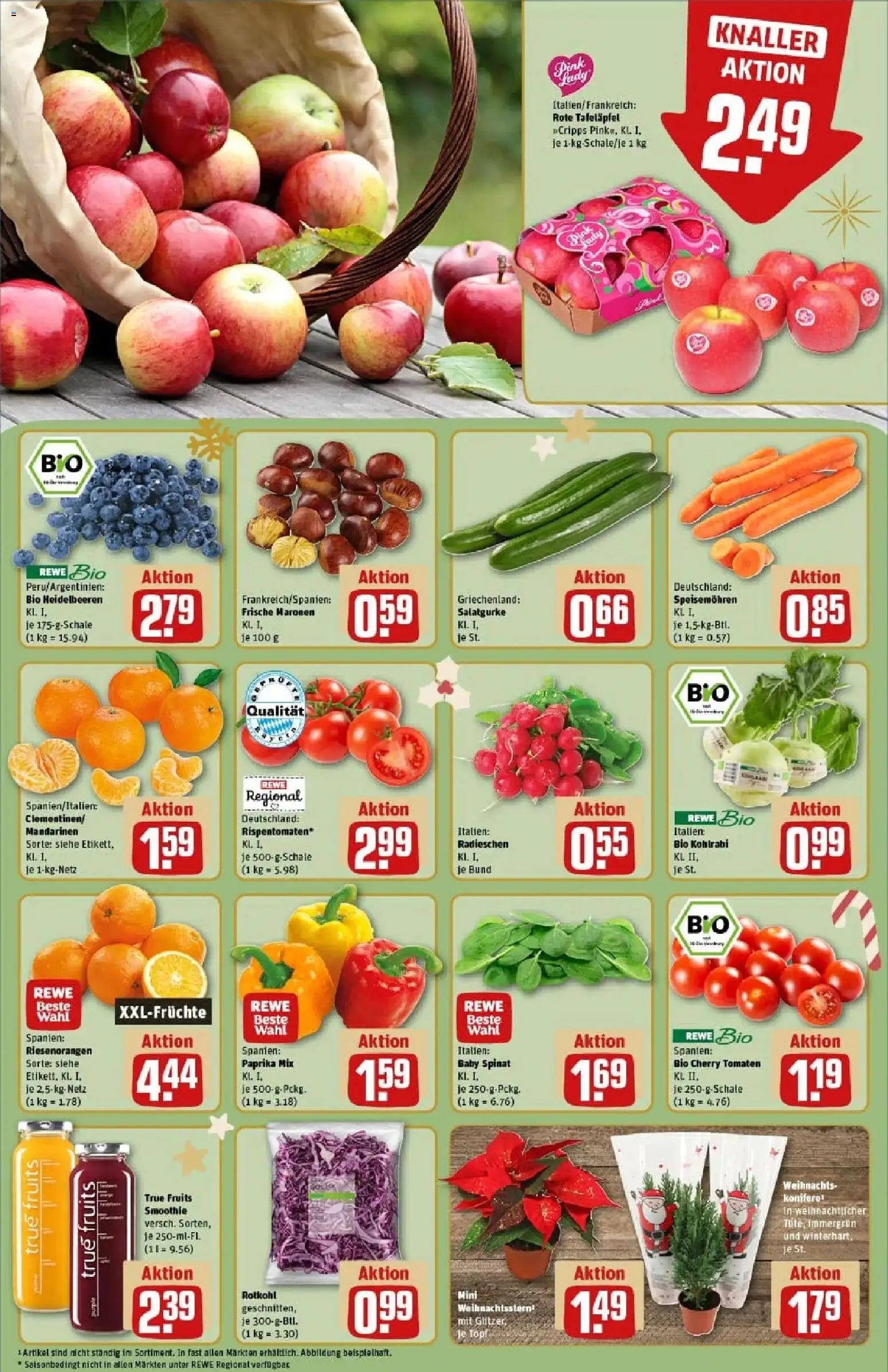 Rewe prospekt München / Milbertshofen Am Hart	 – gültig ab 23.11.2025 | Seite: 12 | Produkte: Kohlrabi, Mandarinen, Tomaten, Heidelbeeren