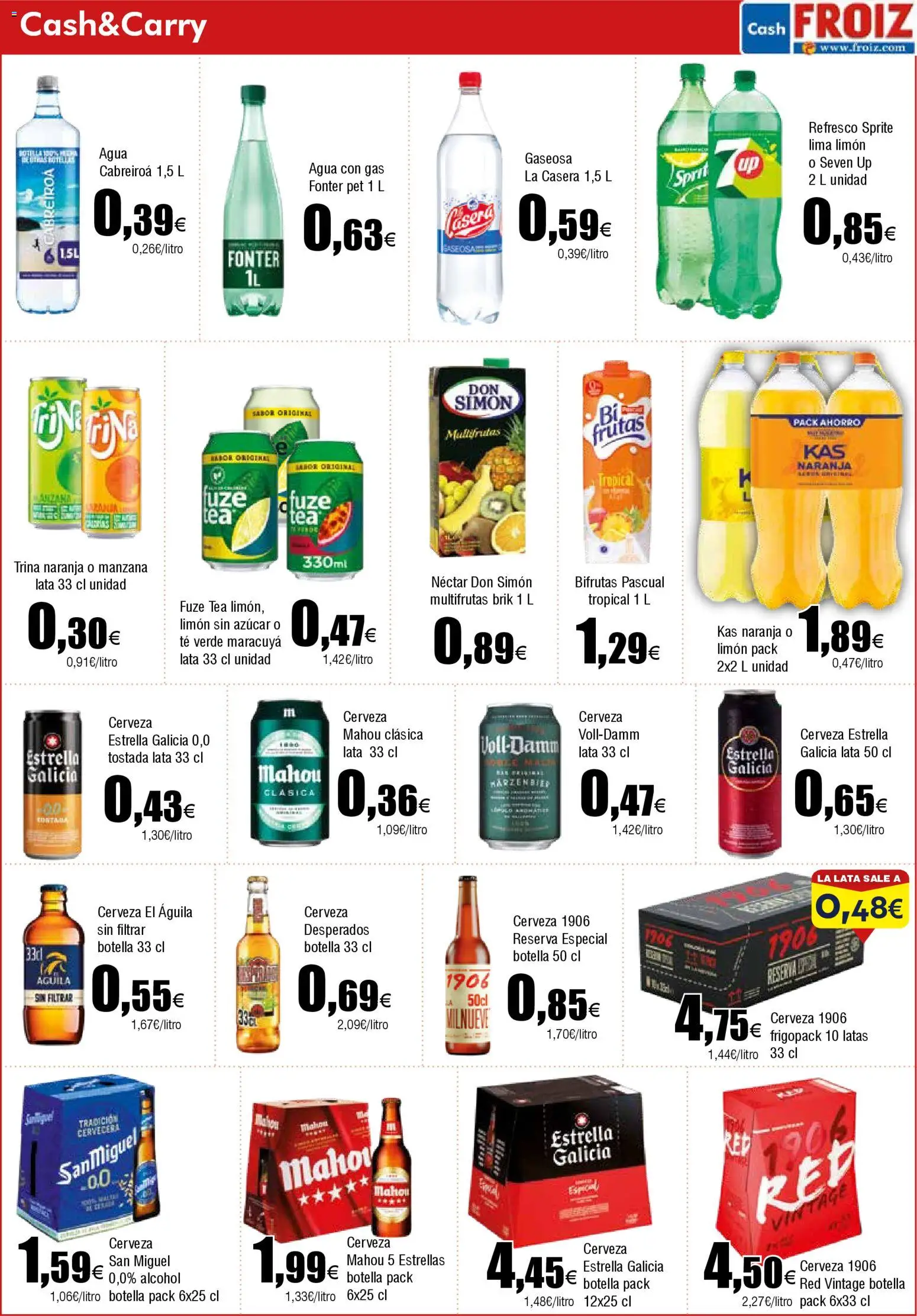 Froiz - Folleto Cash │ válido desde el 21.10.2025 | Página: 10 | Productos: Lima, Cerveza, Manzana, Πρίζες