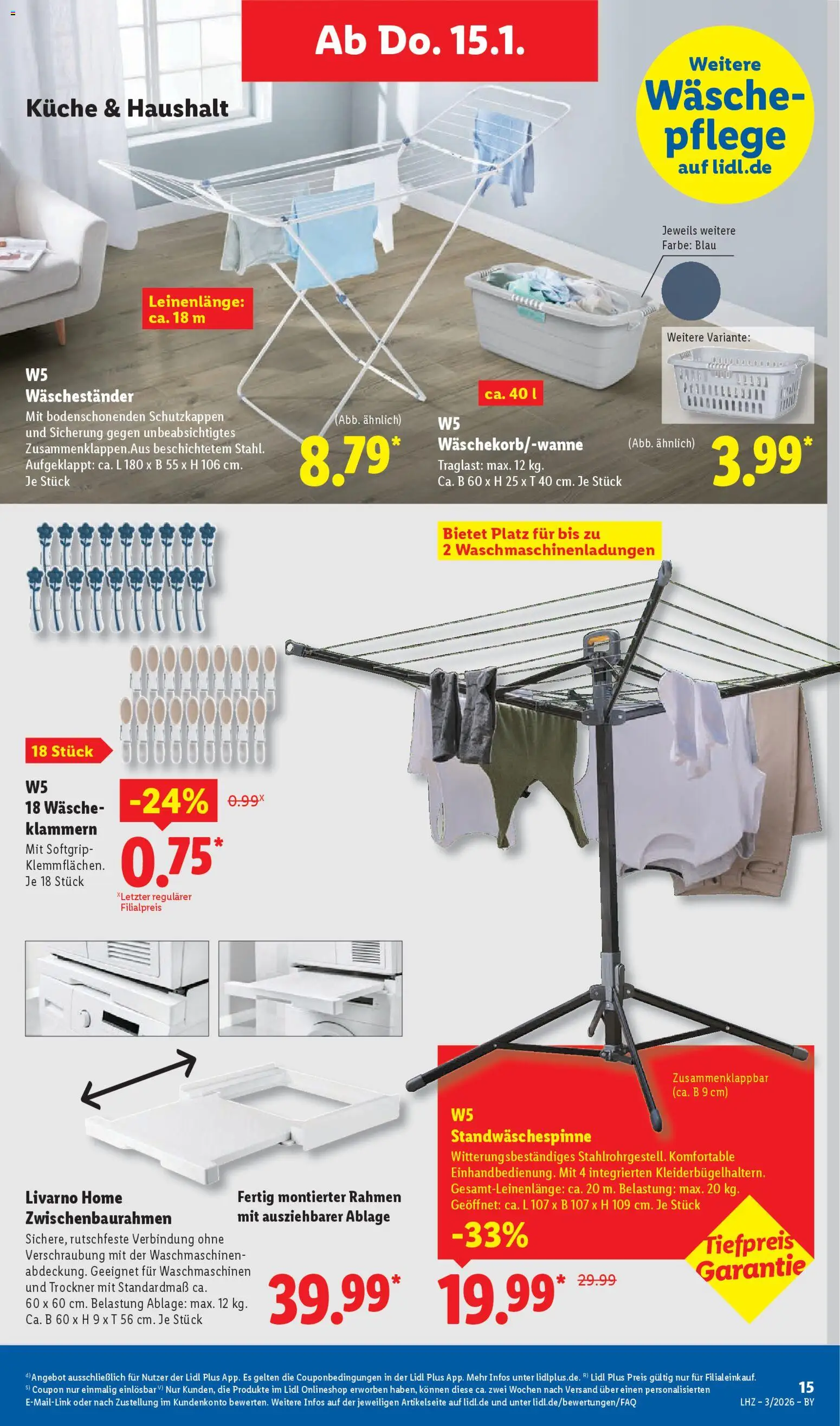 Lidl Prospekt Uffenheim – gültig ab 12.01.2026 | Seite: 33 | Produkte: Trockner, Küche, Waschestander