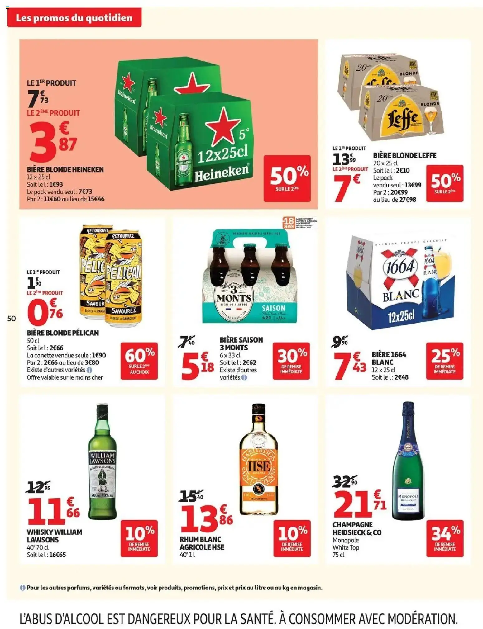 {H1} | Page: 52 | Produits: Bière blonde, Rhum, Biere blonde leffe, Bière
