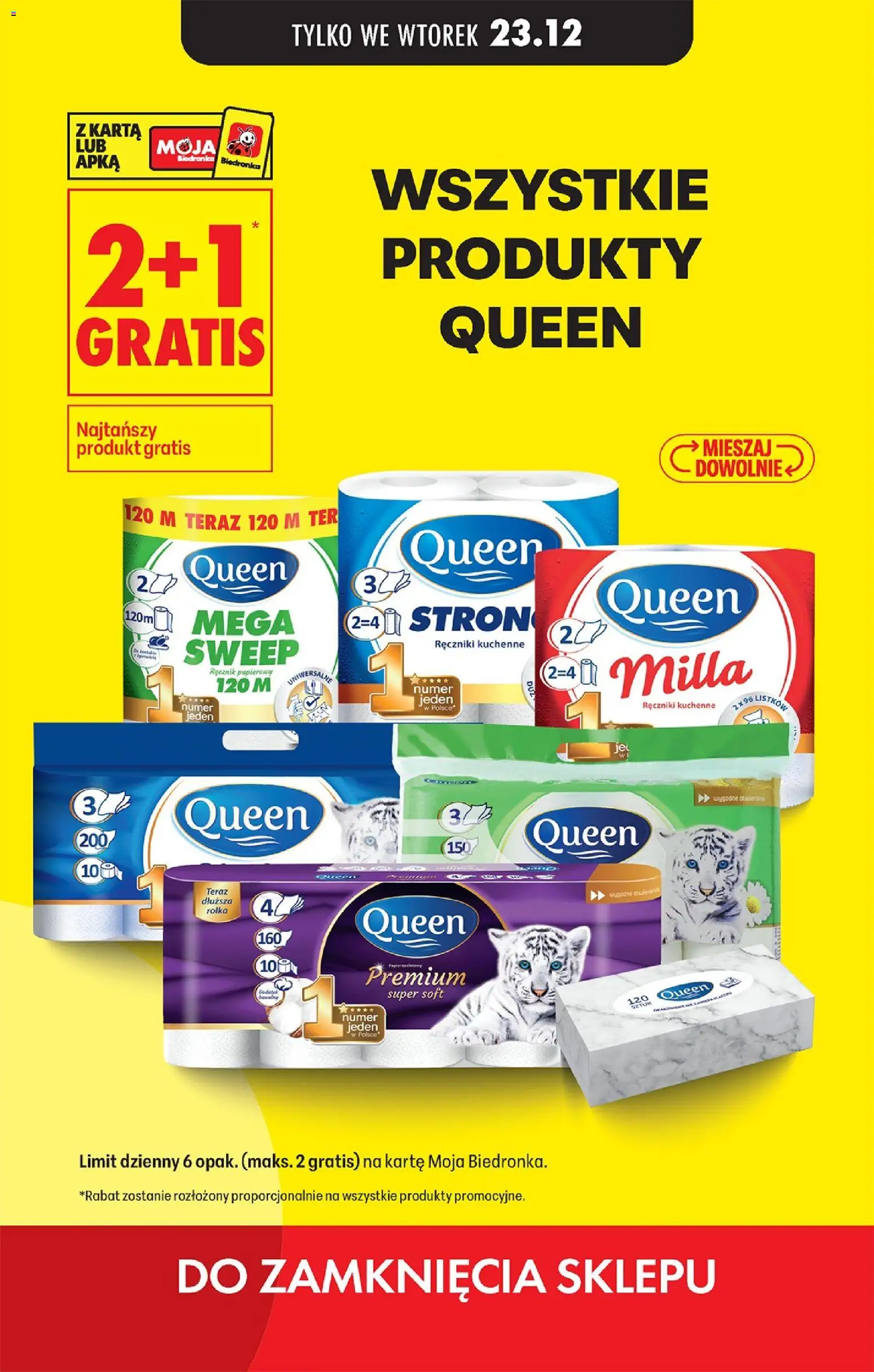 Biedronka gazetka - 3 powody od 23.12.2025 | Strona: 7 | Produkty: Ręczniki kuchenne, Karta, Papier toaletowy, Ręcznik papierowy