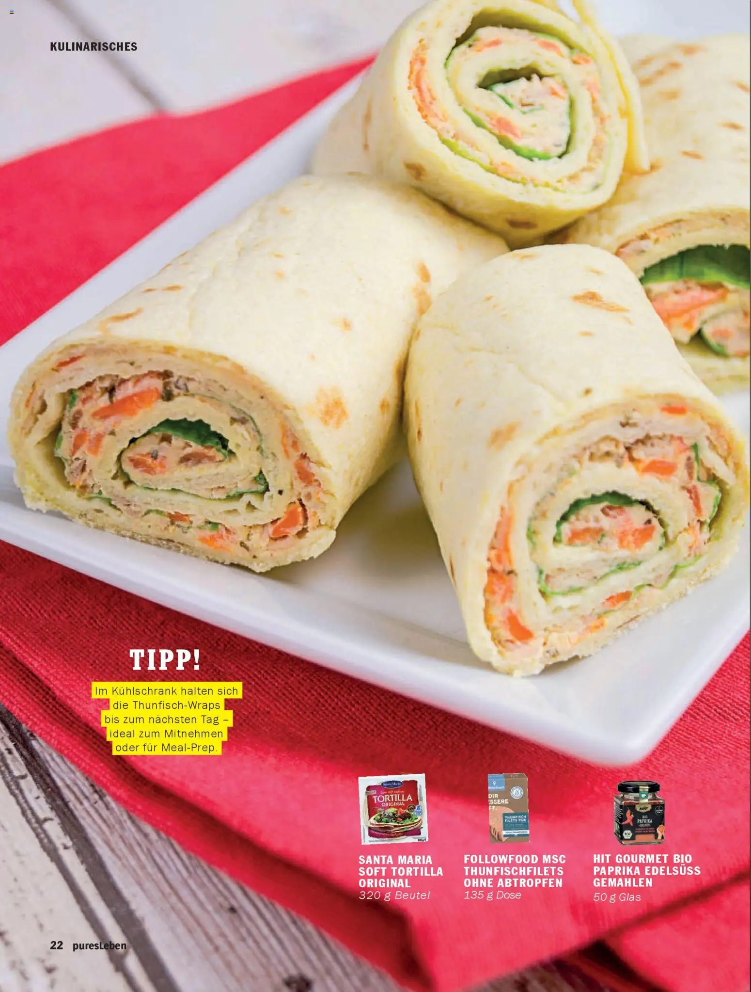 HIT pures Leben 01/2026 – gültig ab 01.01.2026 | Seite: 22 | Produkte: Thunfisch, Kühlschrank, Paprika