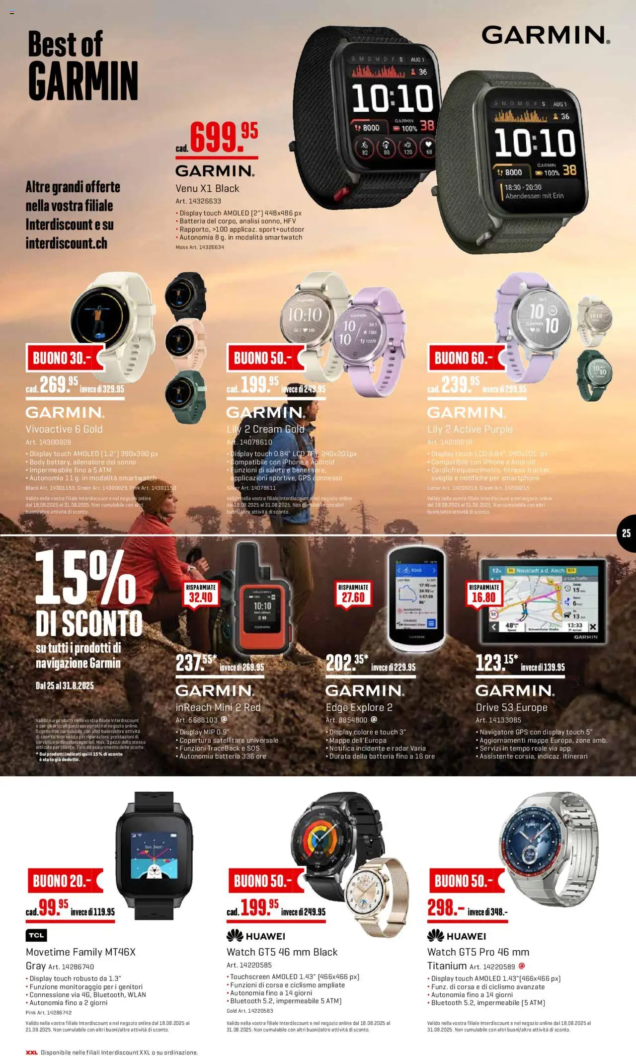Interdiscount Aktionen IT ab 25.08.2025 | Seite: 25 | Produkte: Smartphone, Smartwatch, Iphone, Huawei