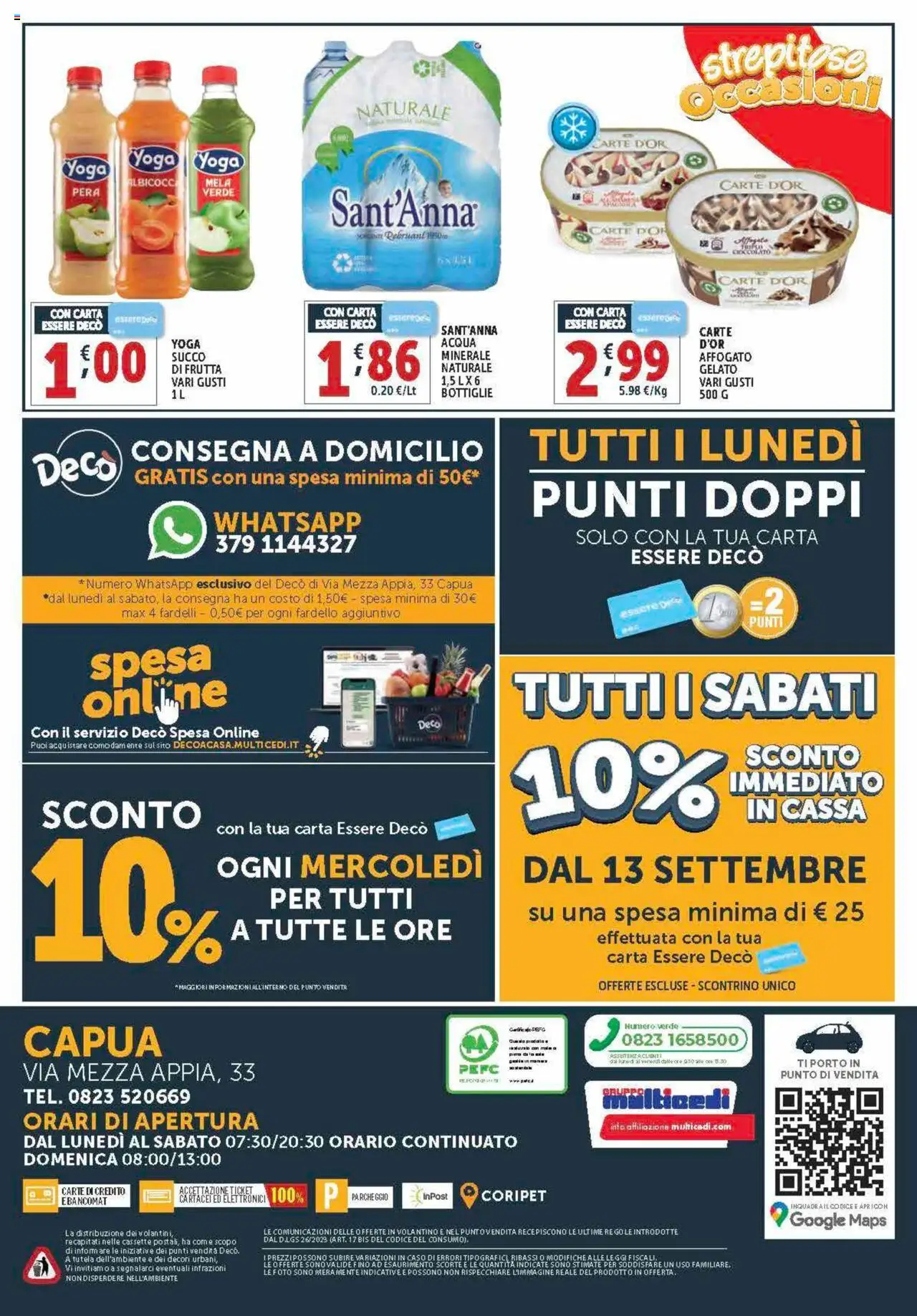 Volantino Decò del 12.09.2025 | Pagina: 20 | Prodotti: Cioccolato, Gelato, Acqua, Pera