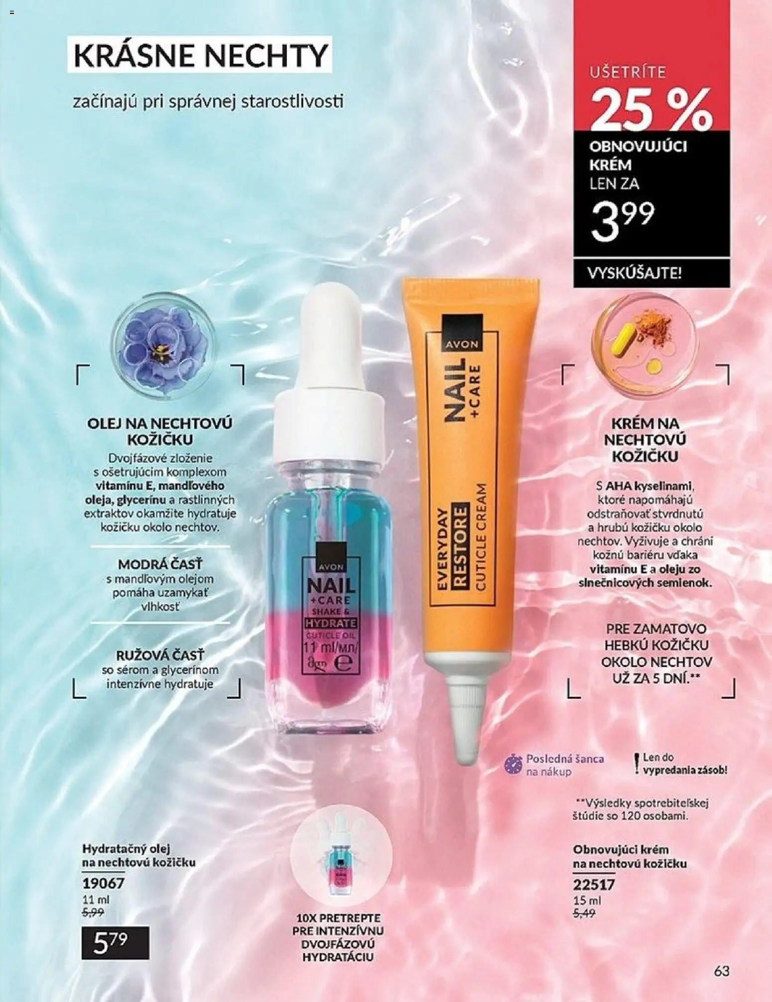 Nové Avon akcie – leták je platný od 01.05.2026 | Strana: 63 | Produkty: Olej, Krém