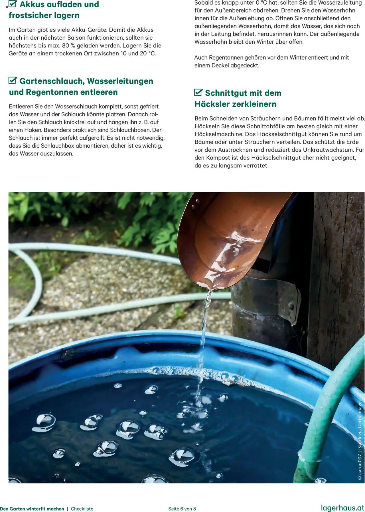 Lagerhaus Den Garten winterfit machen gültig ab 20.10.2025 | Seite: 6 | Produkte: Wasser