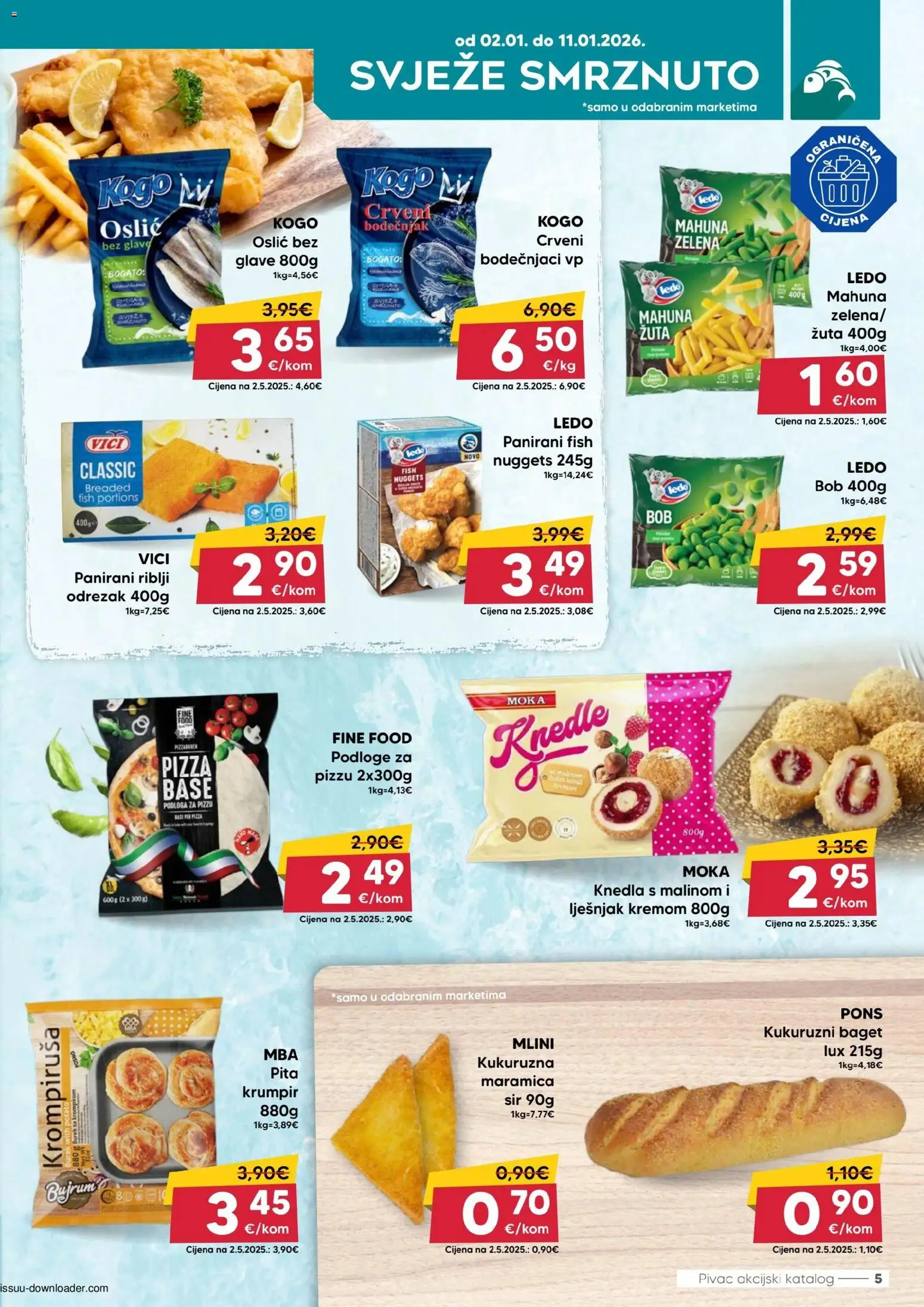 Pivac katalog | vrijedi od 02.01.2026 | Stranica: 5 | Proizvodi: Baget, Lješnjak, Krumpir, Oslić