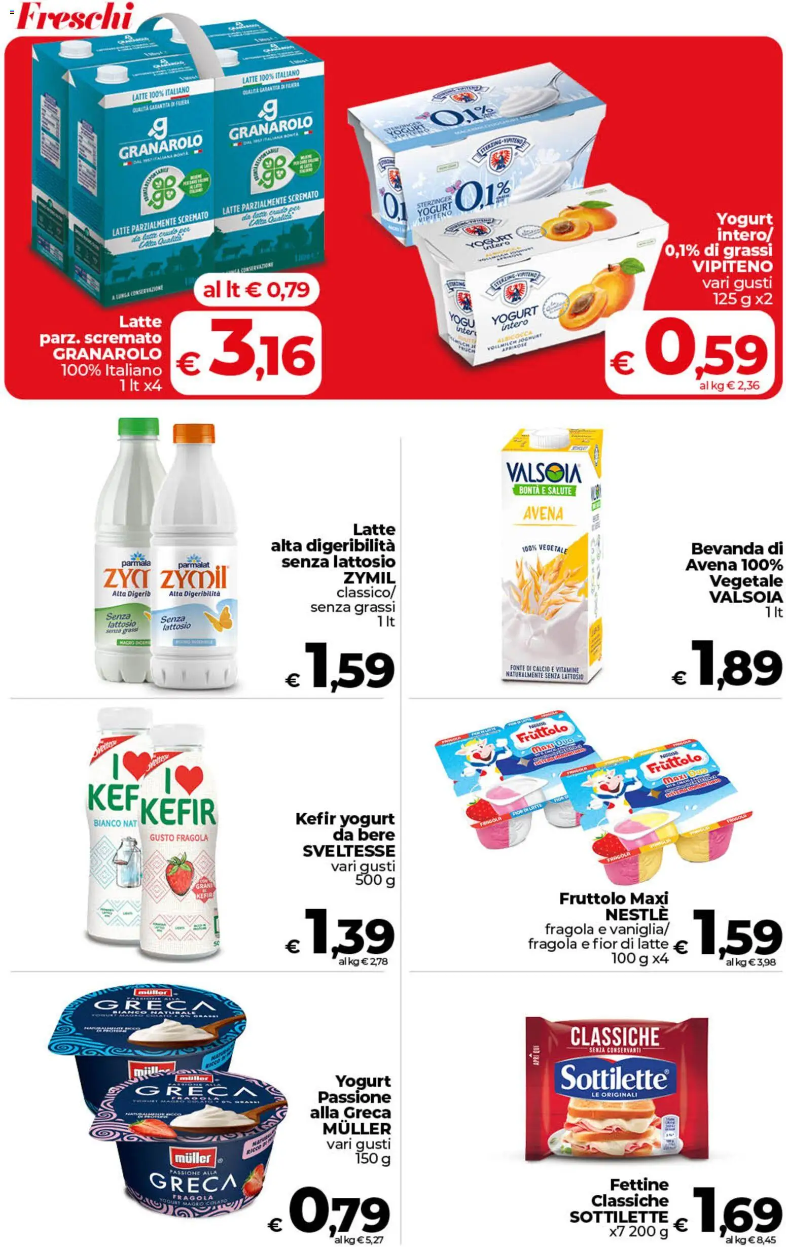 Volantino COOP del 26.03.2026 | Pagina: 18 | Prodotti: Yogurt, Latte, Latte parzialmente scremato