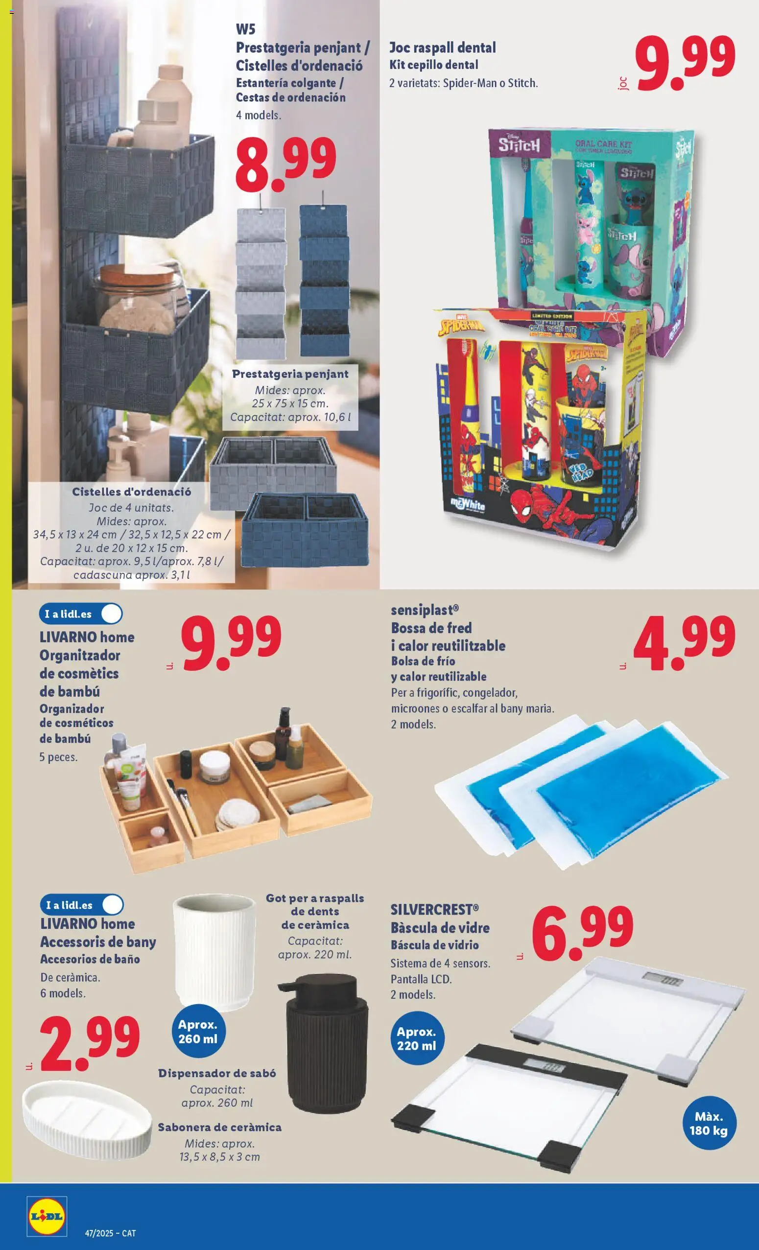 Lidl folleto de bazar │ válido desde el 17.11.2025 | Página: 32 | Productos: Cepillo, Dispensador, Bolsa, Baño